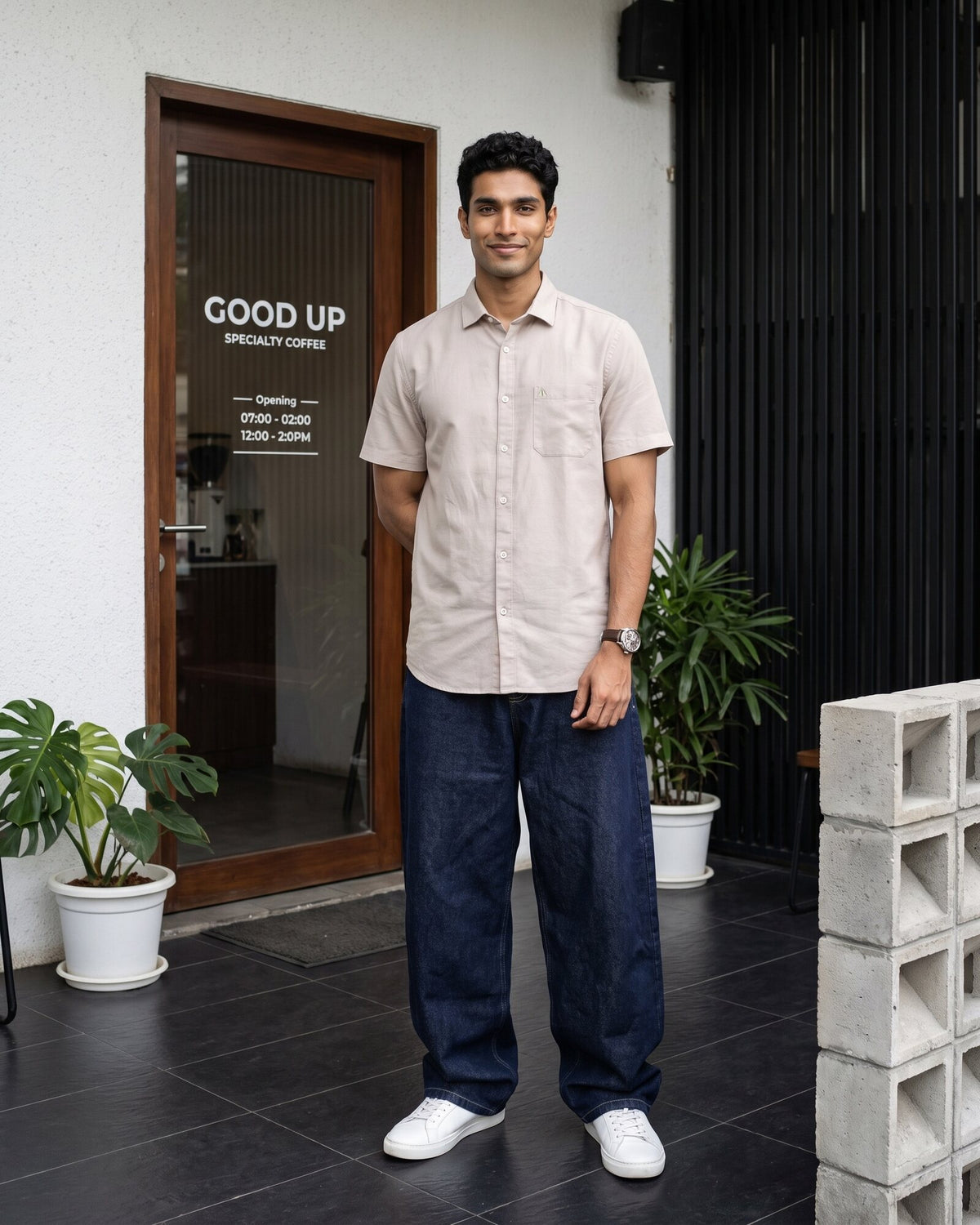 Heritage Linen Slub Short Sleeve Shirt – Driftwood (4 of 4)