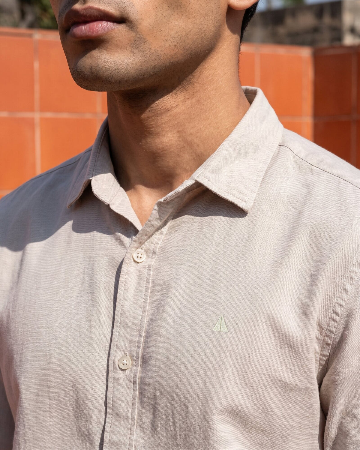 Heritage Linen Slub Long Sleeve Shirt – Driftwood (2 of 4)