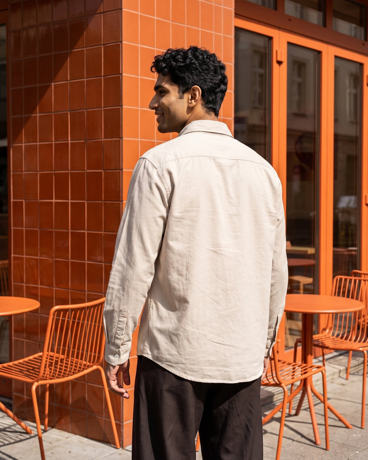 Heritage Linen Slub Long Sleeve Shirt – Driftwood (3 of 4)