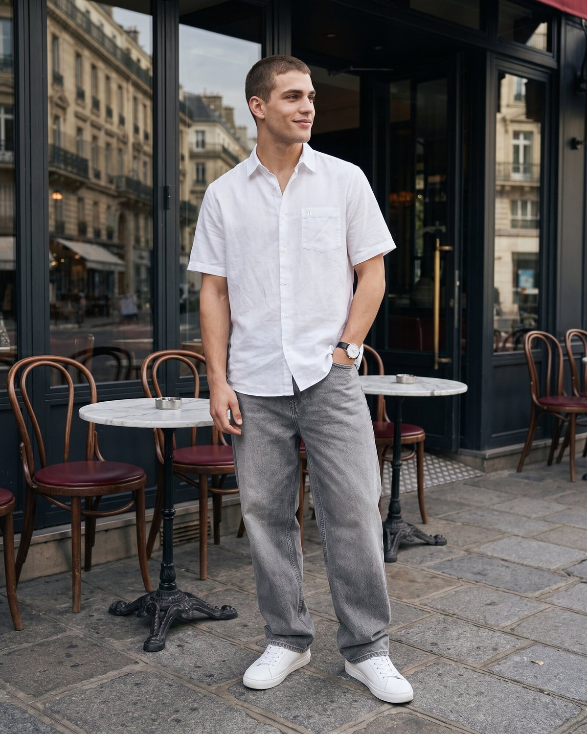 Heritage Linen Short Sleeve Shirt – Alpine White (2 of 4)