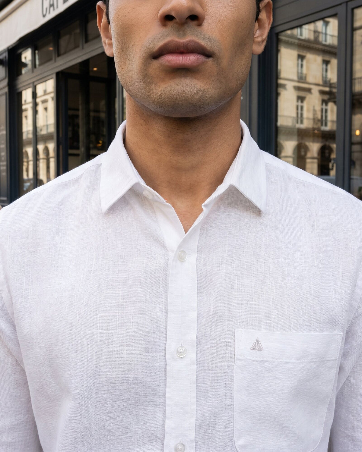 Heritage Linen Long Sleeve Shirt – Alpine White (2 of 4)