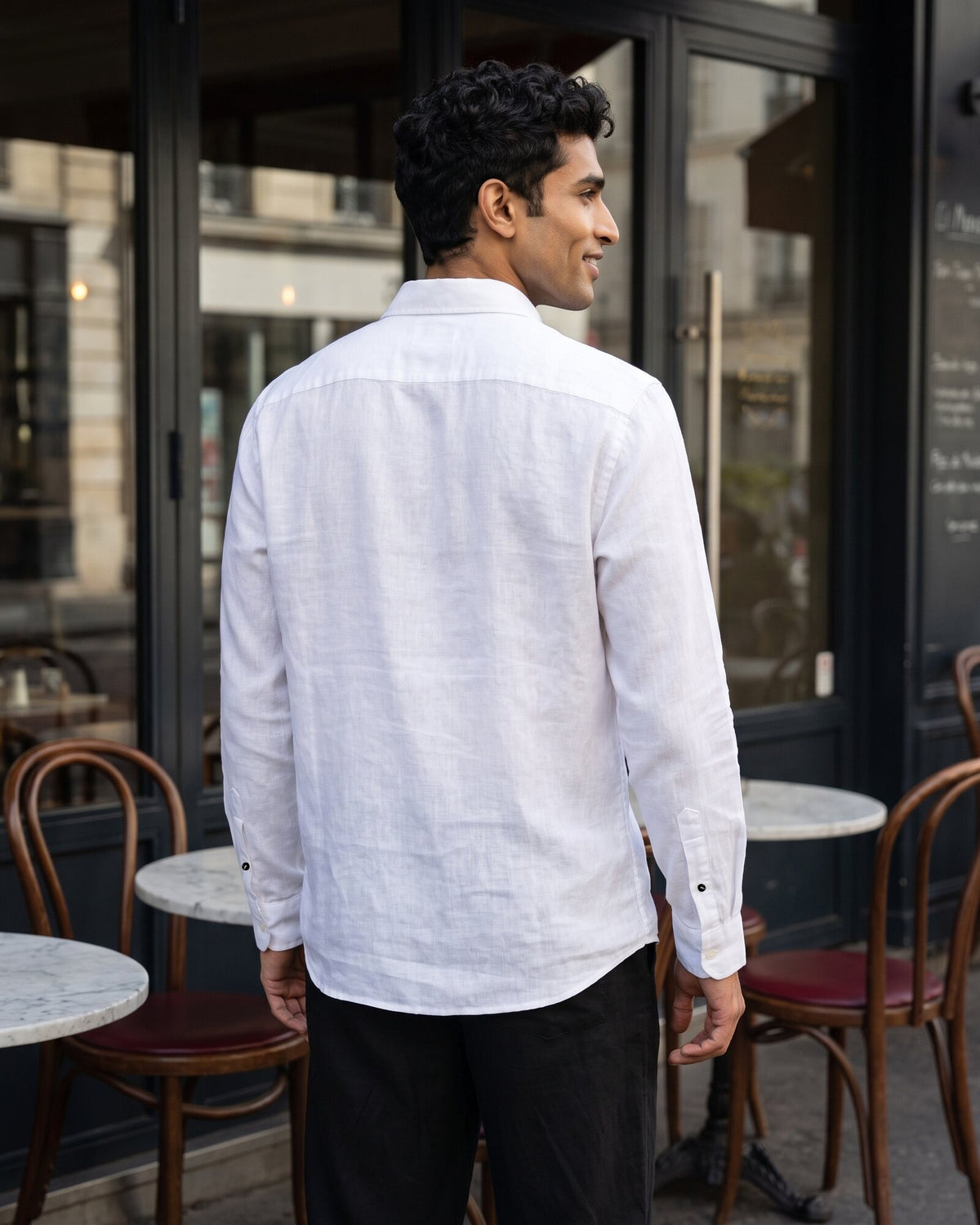 Heritage Linen Long Sleeve Shirt – Alpine White (3 of 4)