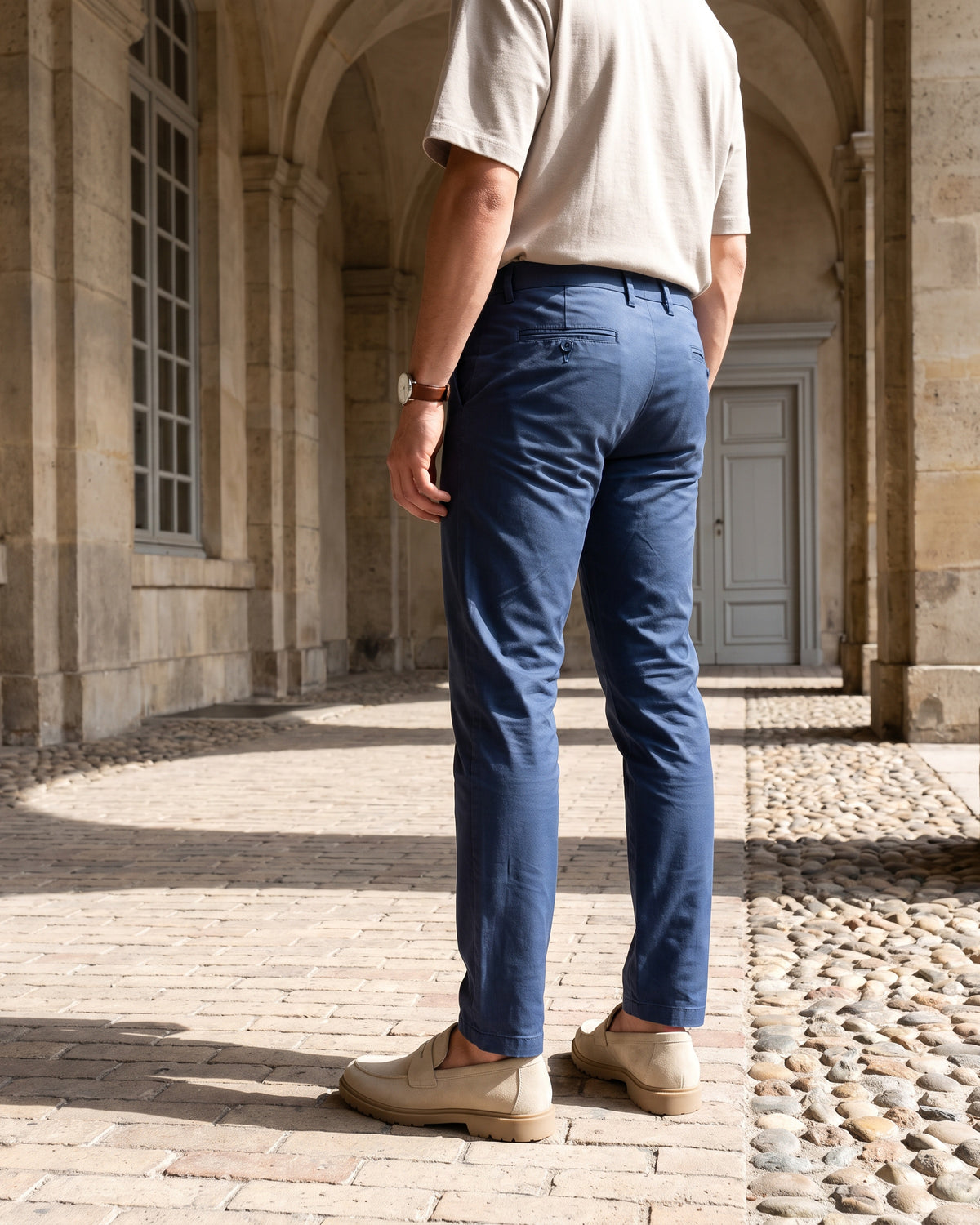 AnationZ The Statesman Chino - Atlantic Blue Sri Lanka