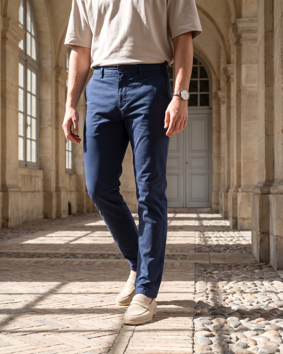 AnationZ The Statesman Chino - Atlantic Blue Sri Lanka