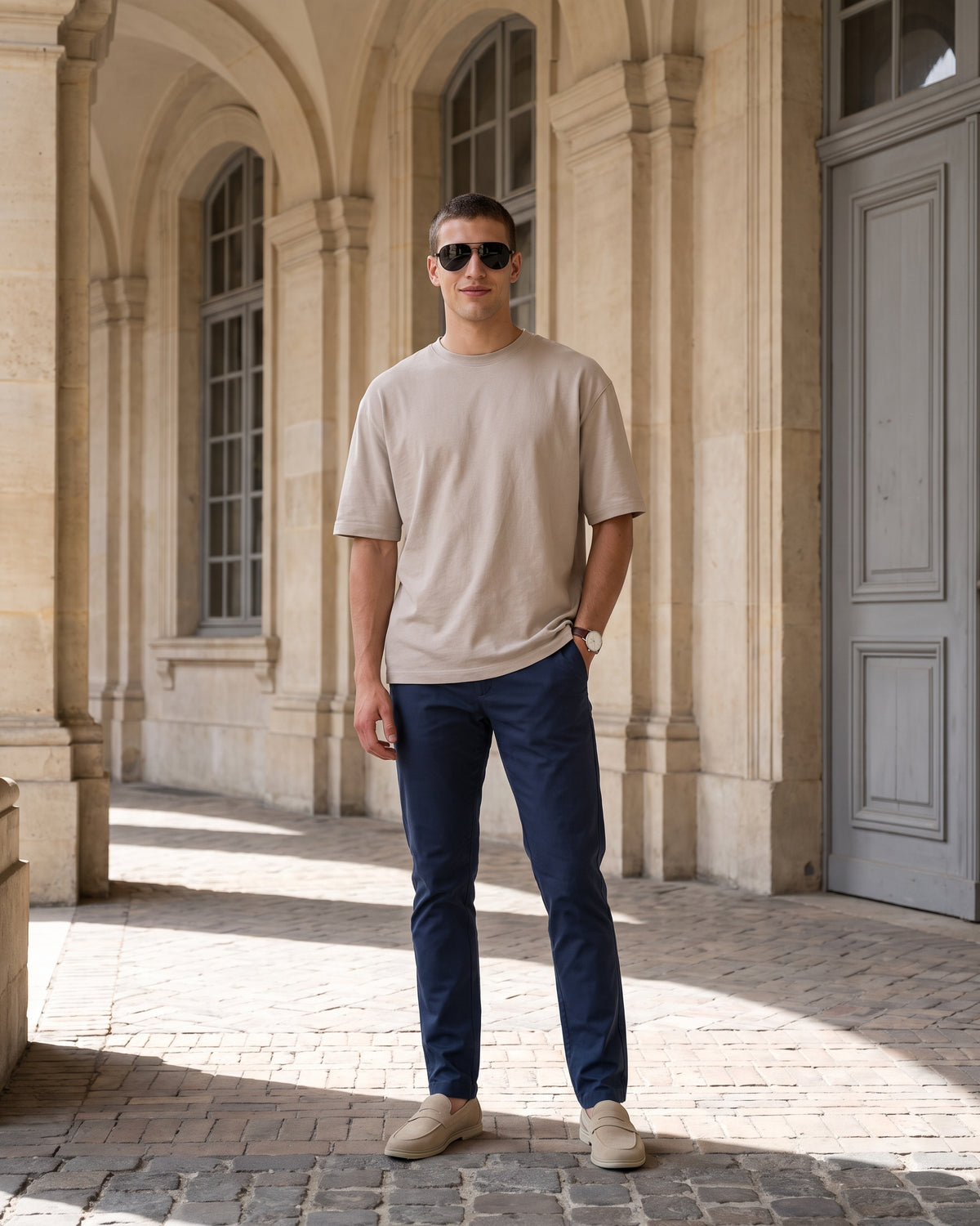 AnationZ The Statesman Chino - Atlantic Blue Sri Lanka