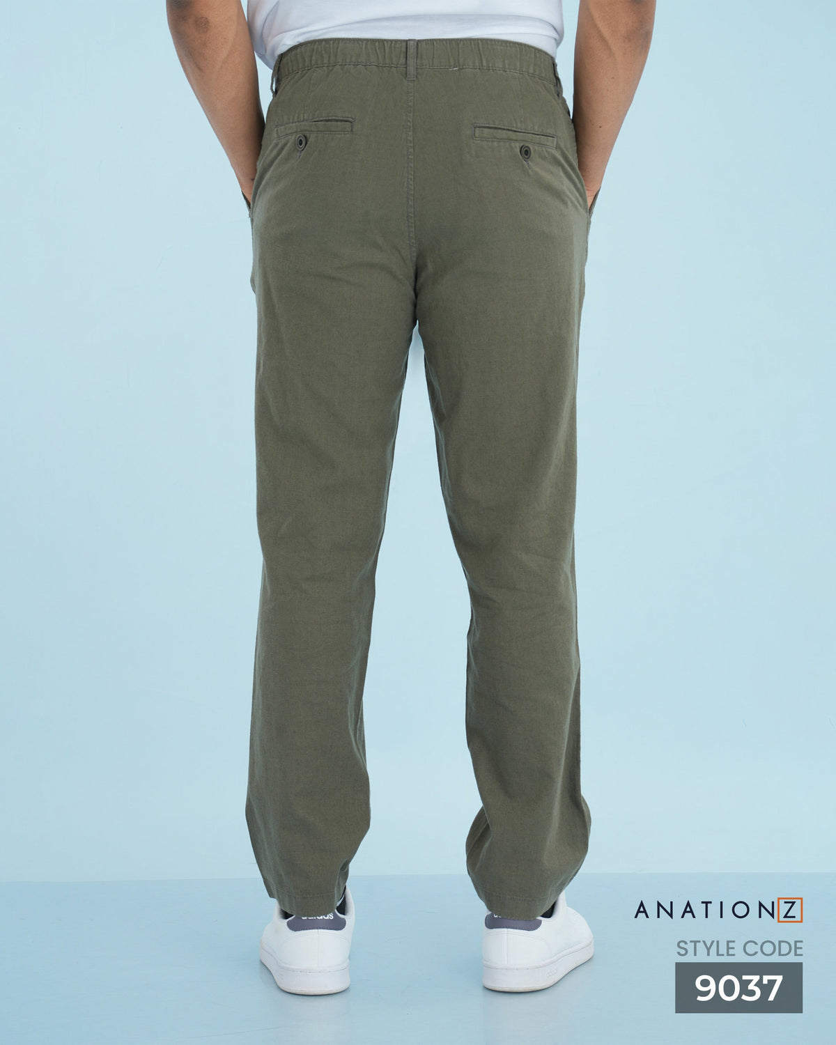 AnationZ Heritage Linen Relaxed Pant - Olive Ground Sri Lanka
