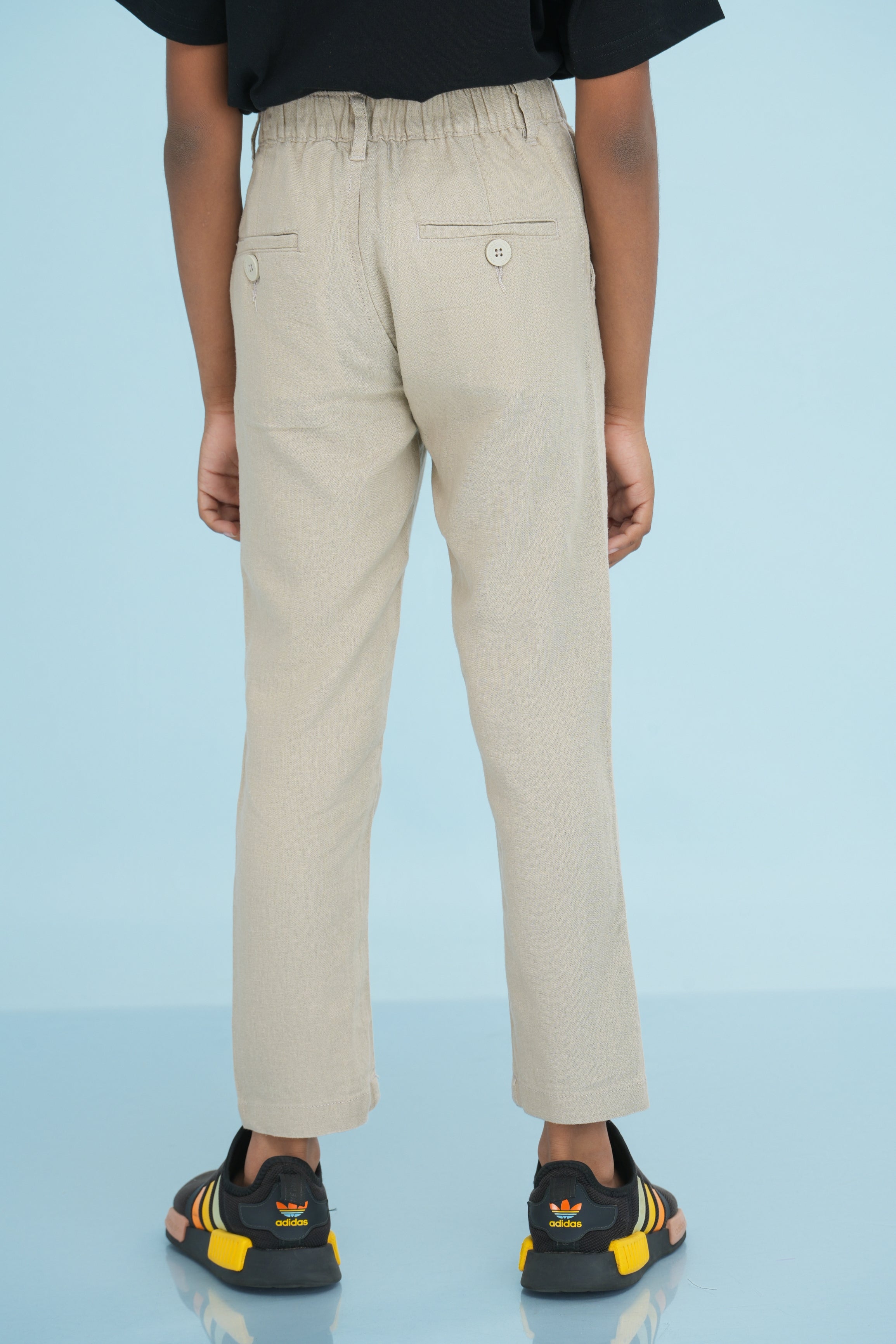 Kids' Linen Rayon Regular Pant – Natural | AnationZ Junior