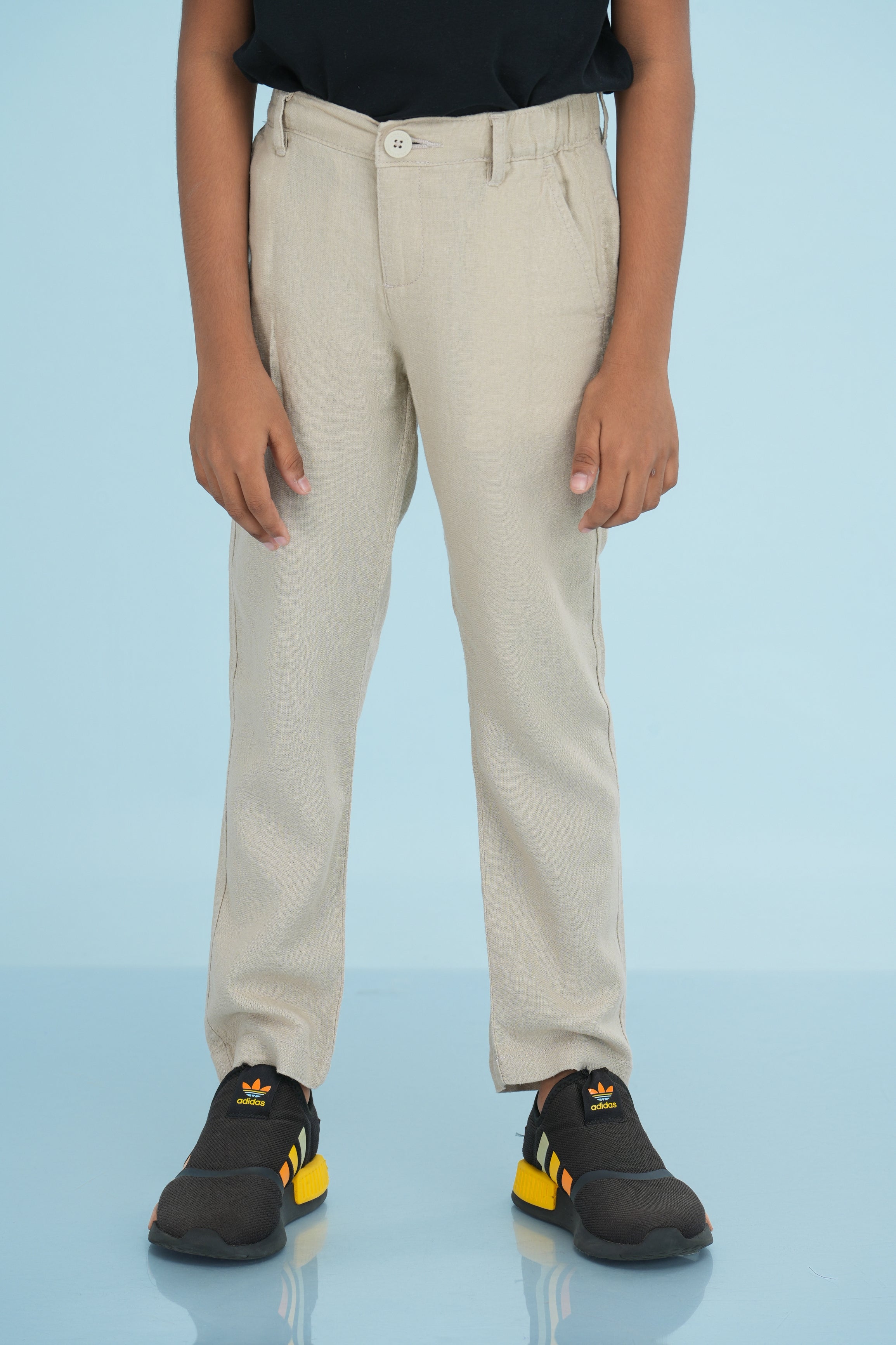 Kids' Linen Rayon Regular Pant – Natural | AnationZ Junior