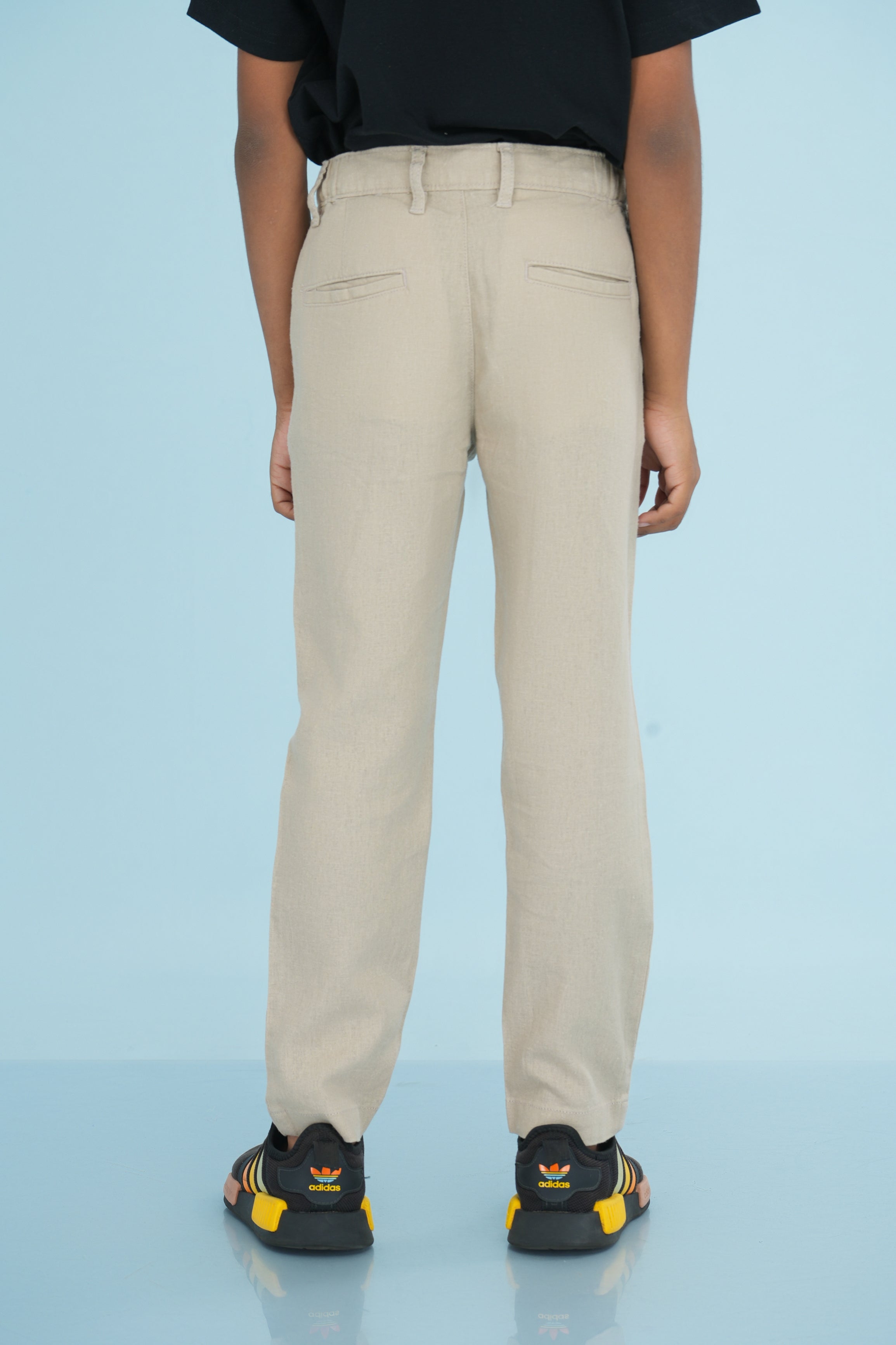 Kids' Linen Rayon Regular Pant – Natural | AnationZ Junior