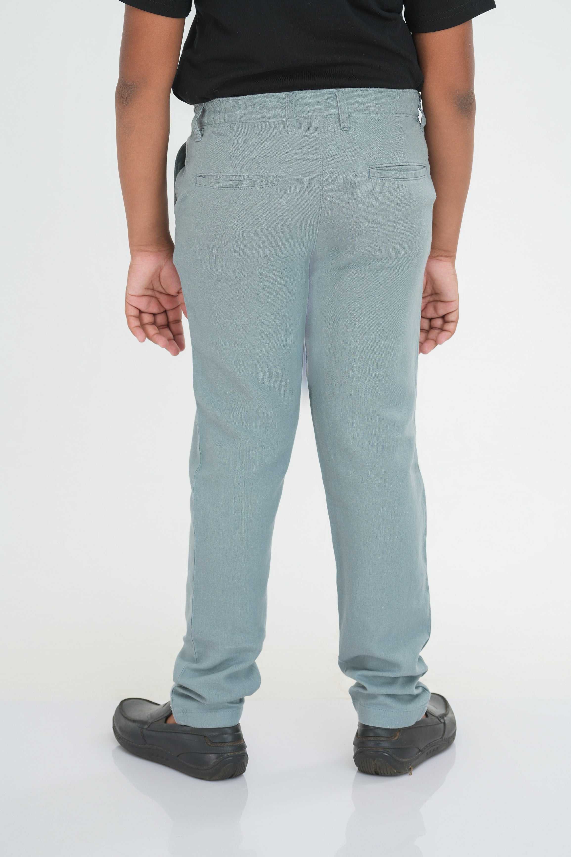 Kids' Linen Rayon Regular Pant – Grey | AnationZ Junior