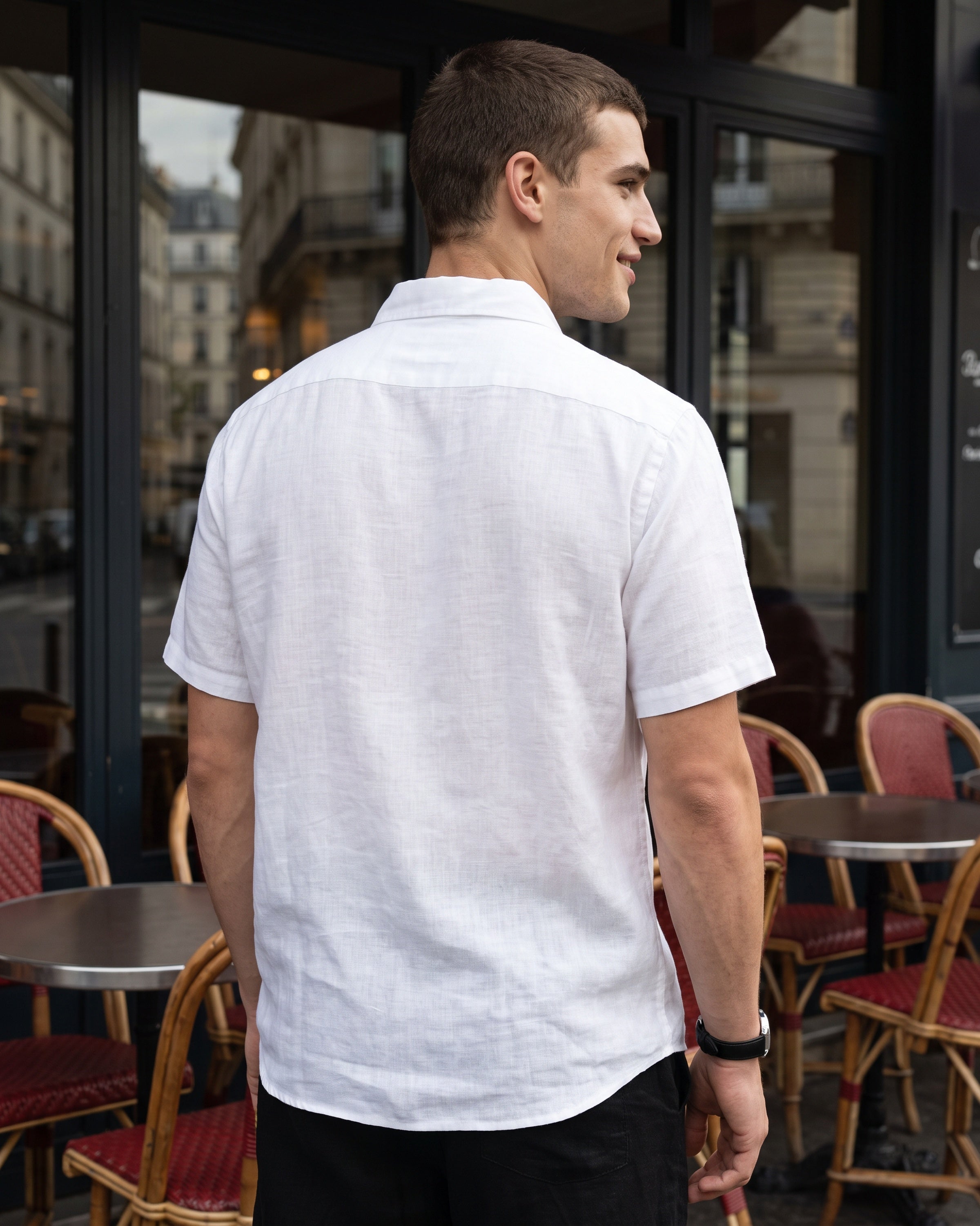 AnationZ Reserve Hemp Short Sleeve Shirt - Alpine White Sri Lanka