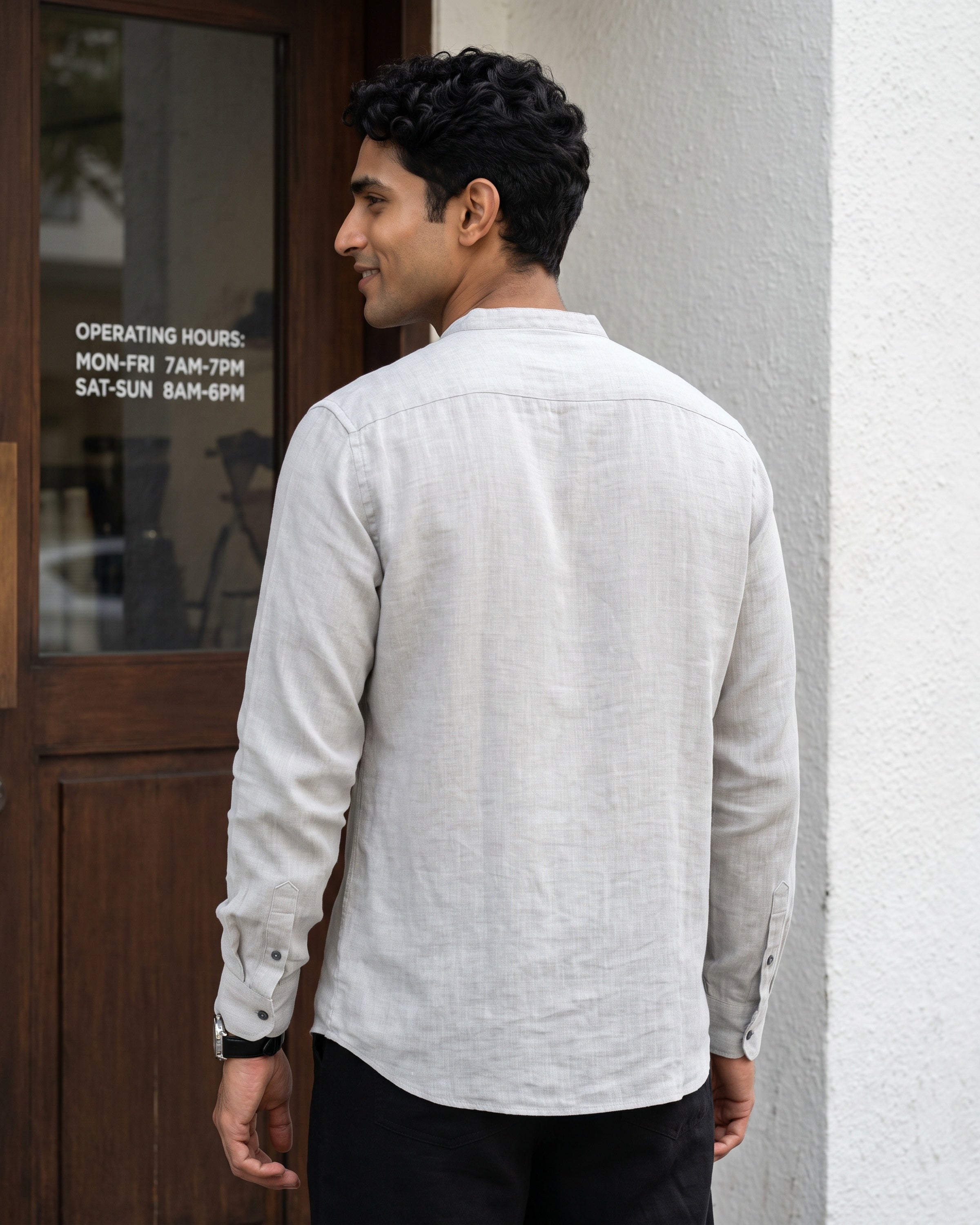 AnationZ Reserve Hemp Long Sleeve Shirt - Raw Canvas Sri Lanka
