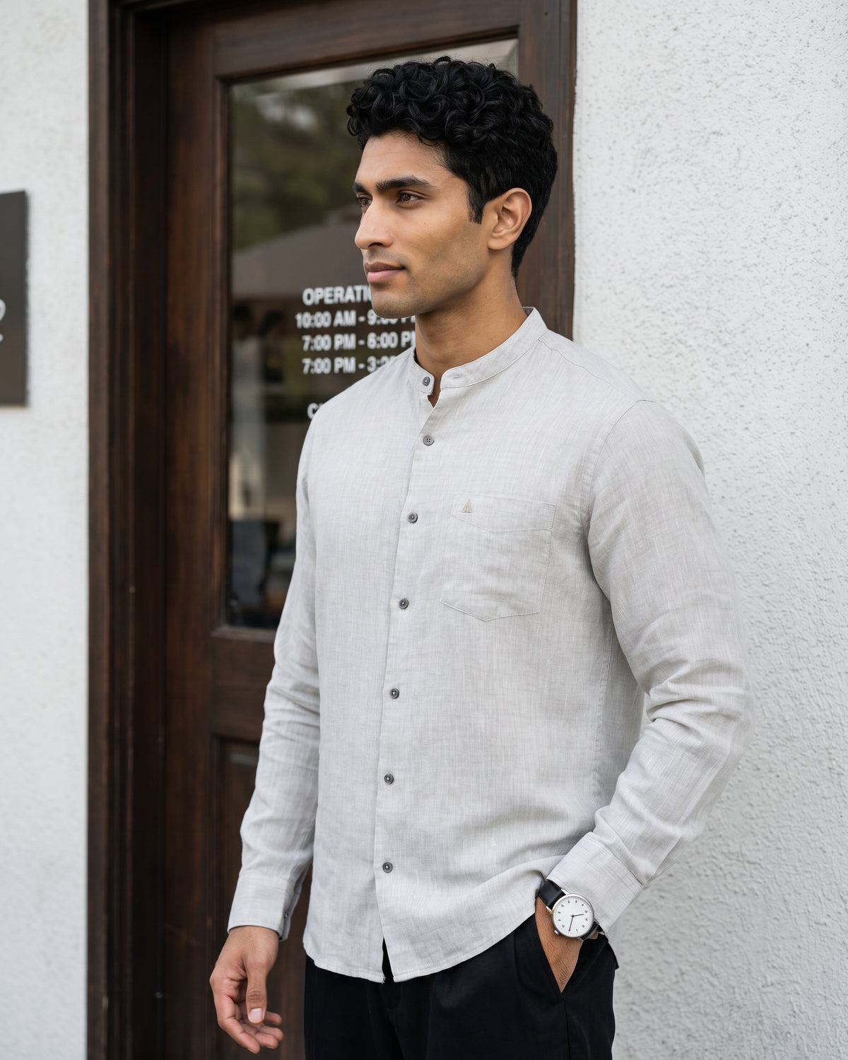 AnationZ Reserve Hemp Long Sleeve Shirt - Raw Canvas Sri Lanka
