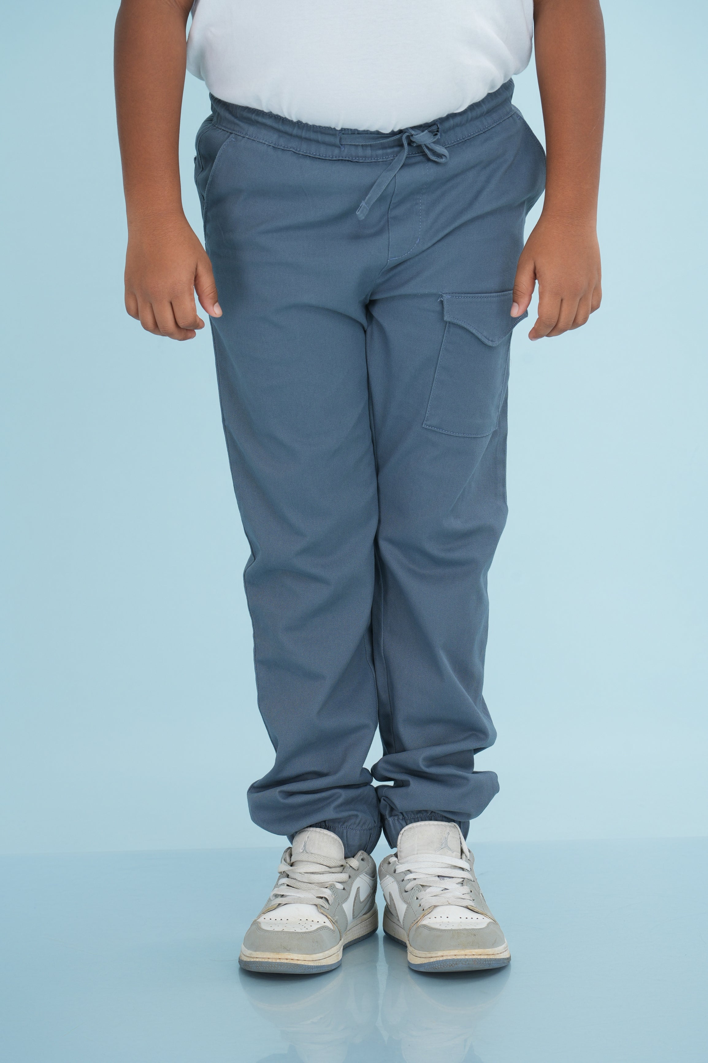 Kids' Twill Essential Pant – Steel | AnationZ Junior