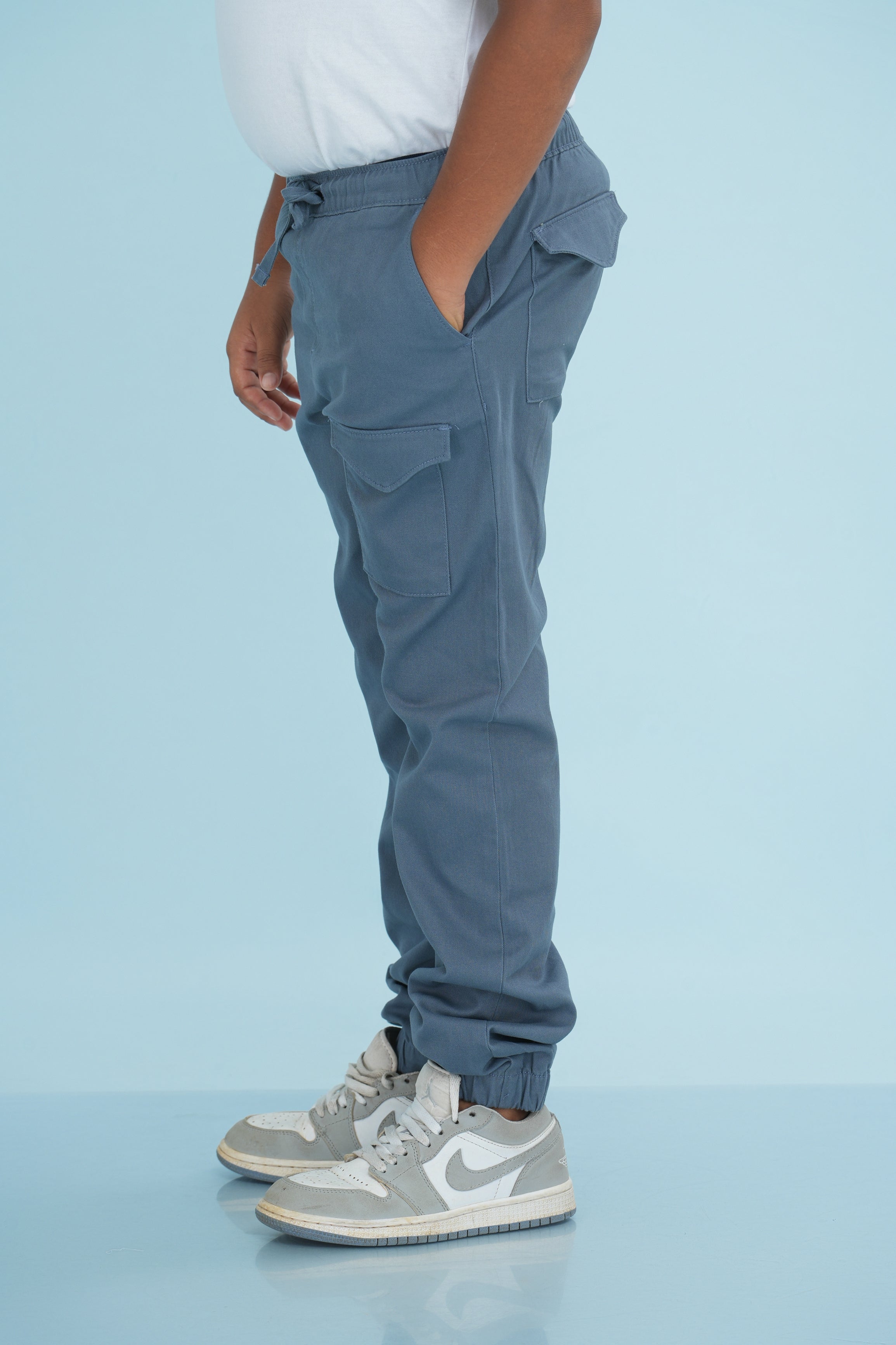 Kids' Twill Essential Pant – Steel | AnationZ Junior