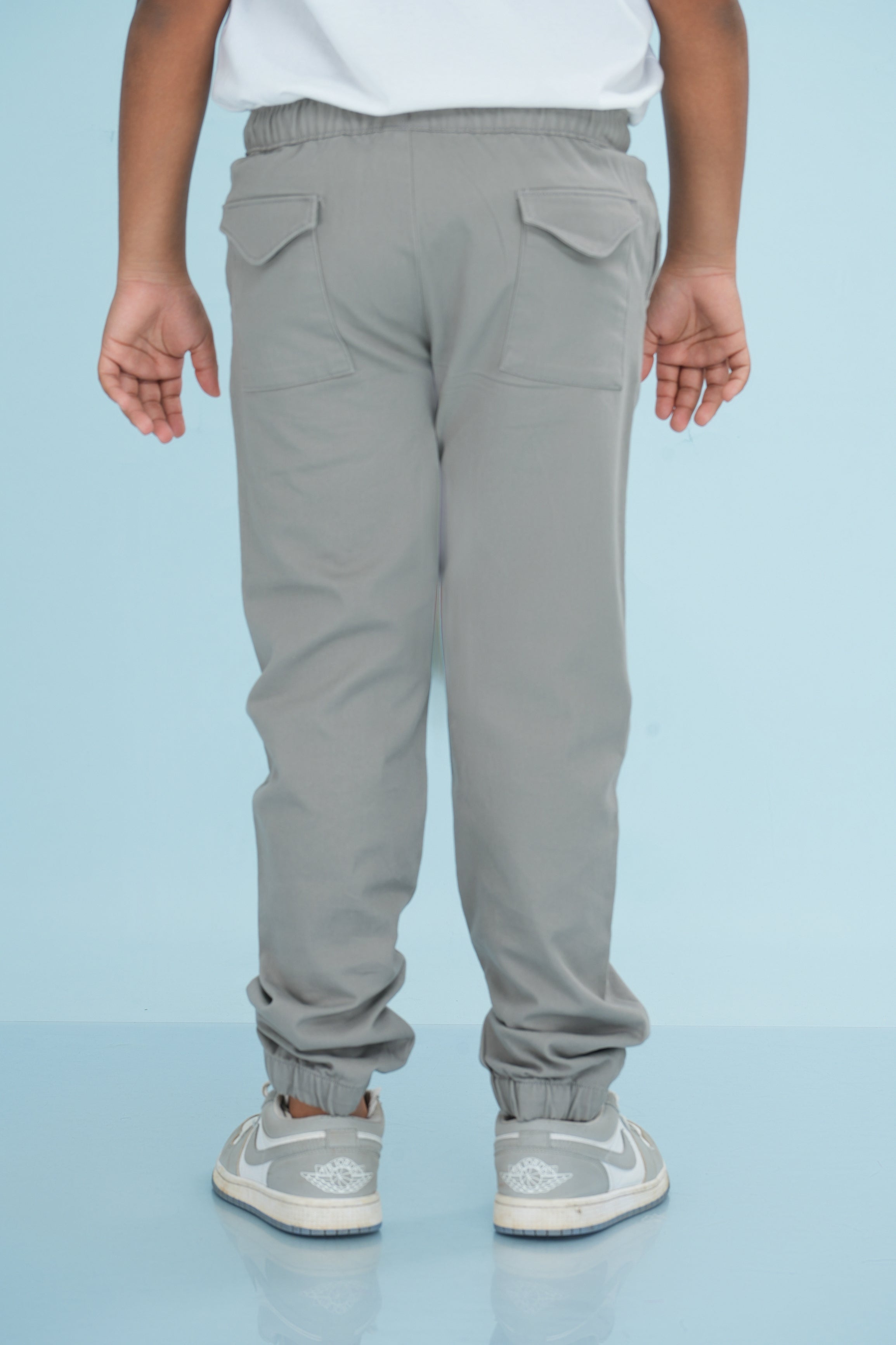 Kids' Twill Essential Pant – Grey | AnationZ Junior