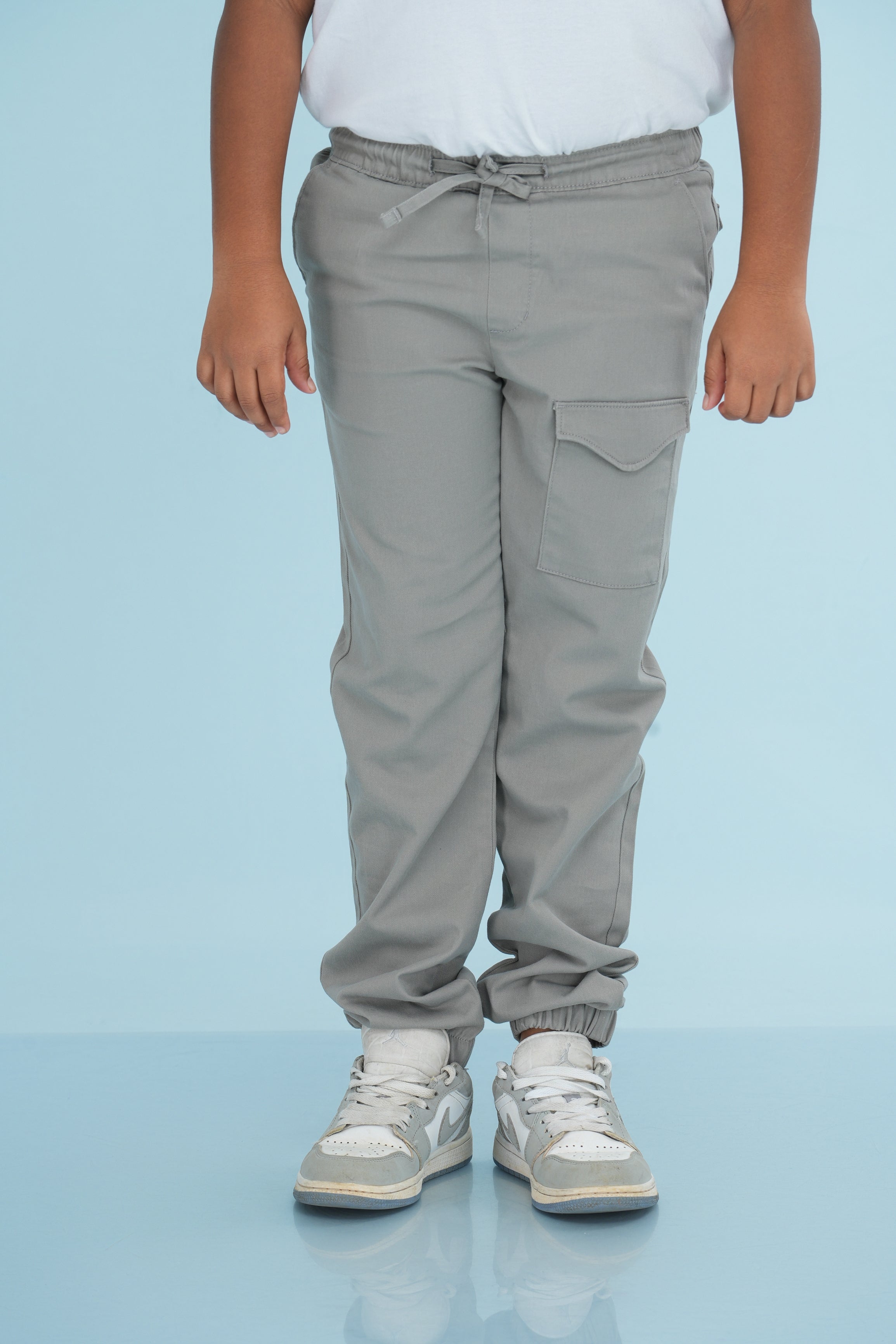 Kids' Twill Essential Pant – Grey | AnationZ Junior