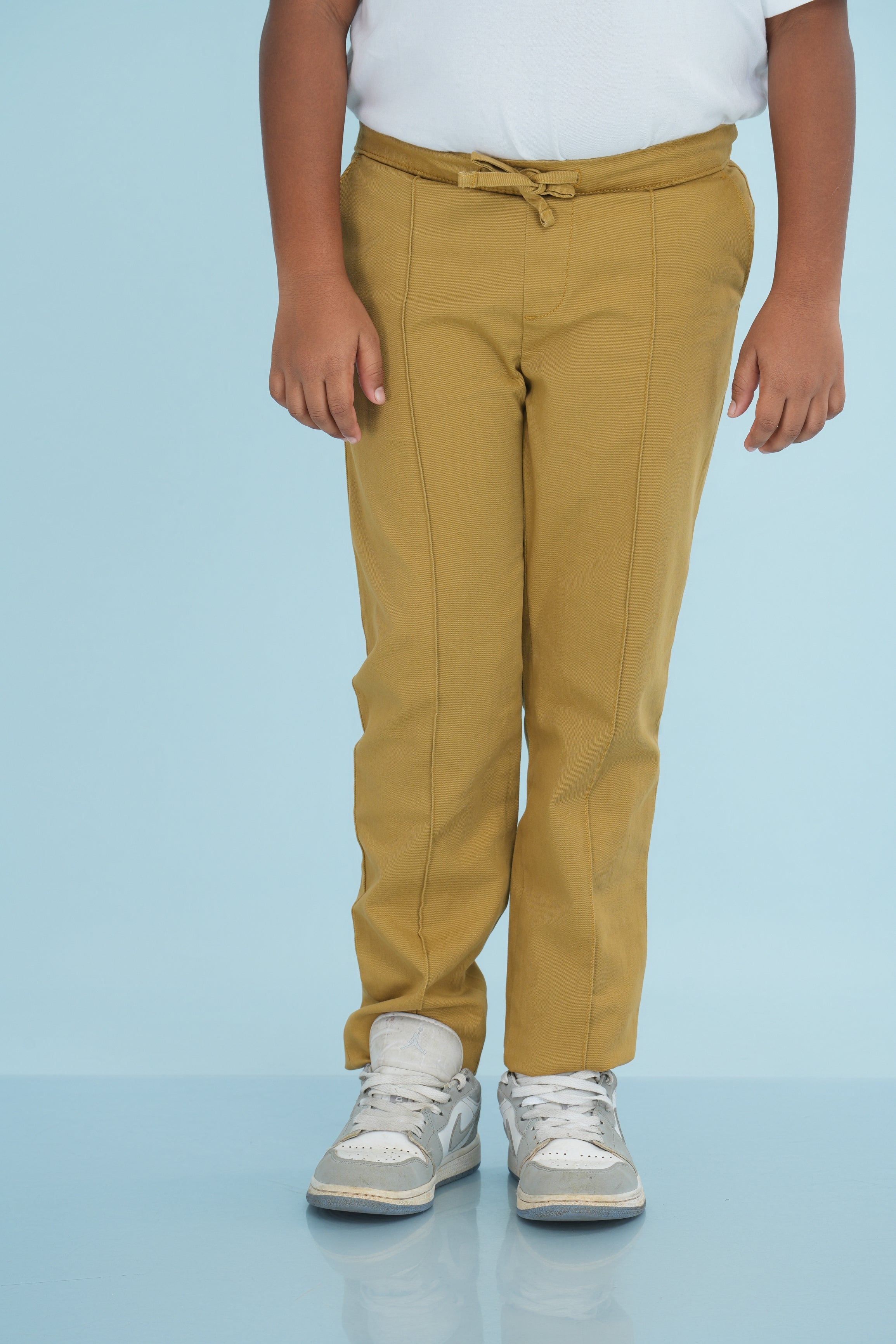 Kids' Twill Essential Regular Pant – Khaki | AnationZ Junior