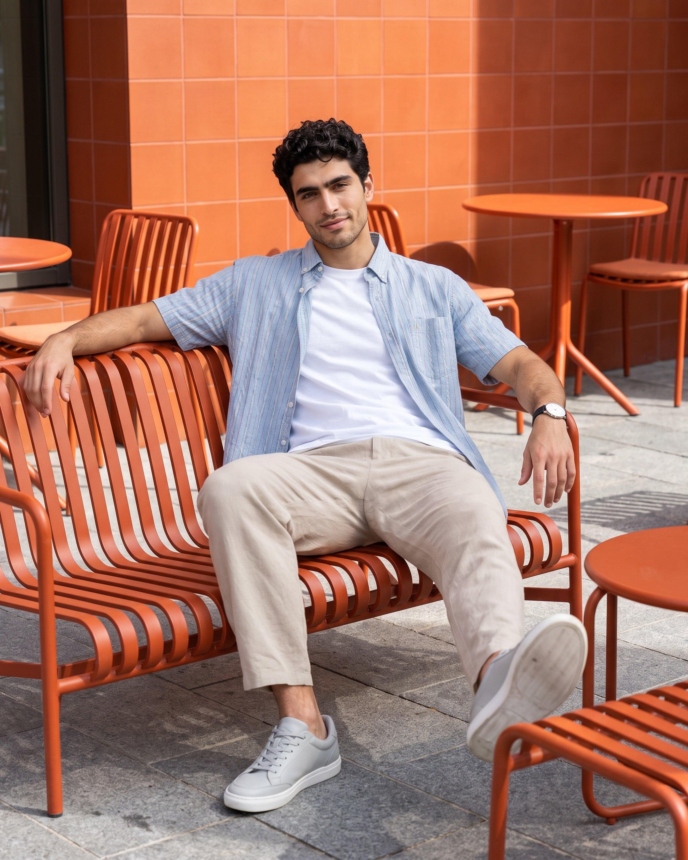 AnationZ Heritage Linen Button-Down Shirt - Open Sky Sri Lanka
