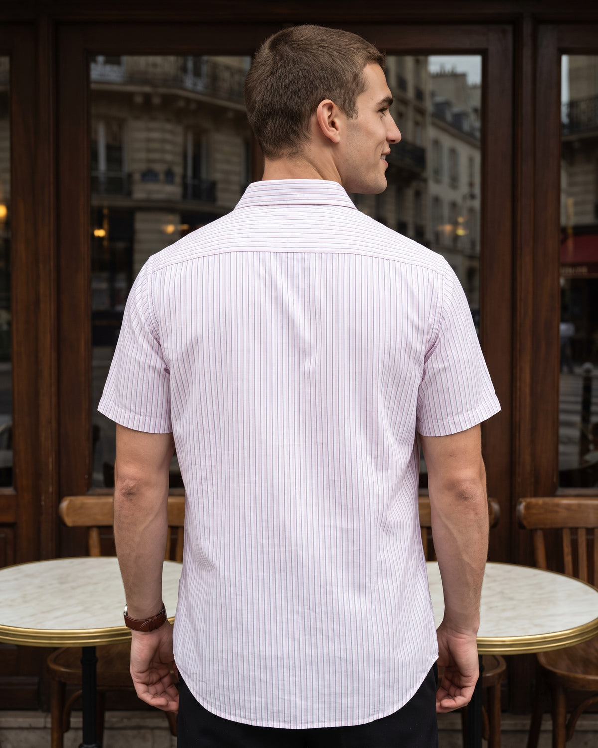 AnationZ Heritage Linen Button-Down Shirt - Rose Dusk Sri Lanka