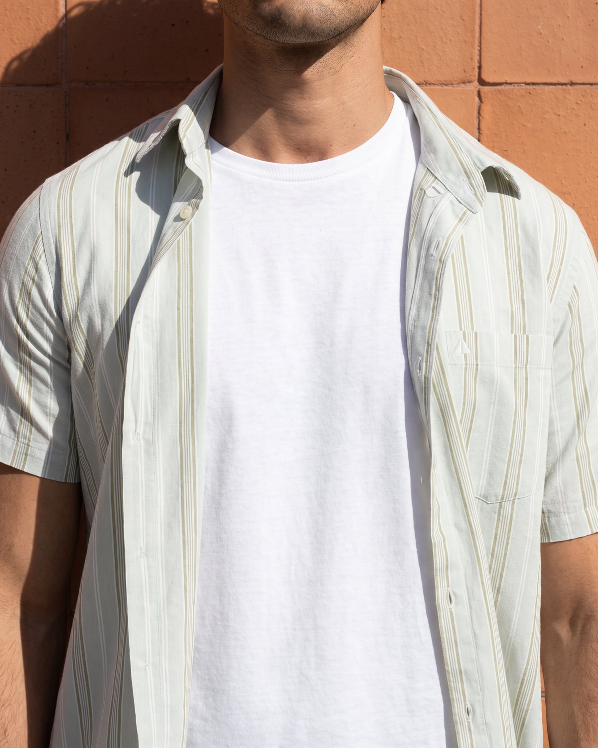 AnationZ Heritage Linen Button-Down Shirt - Sage Breeze Sri Lanka