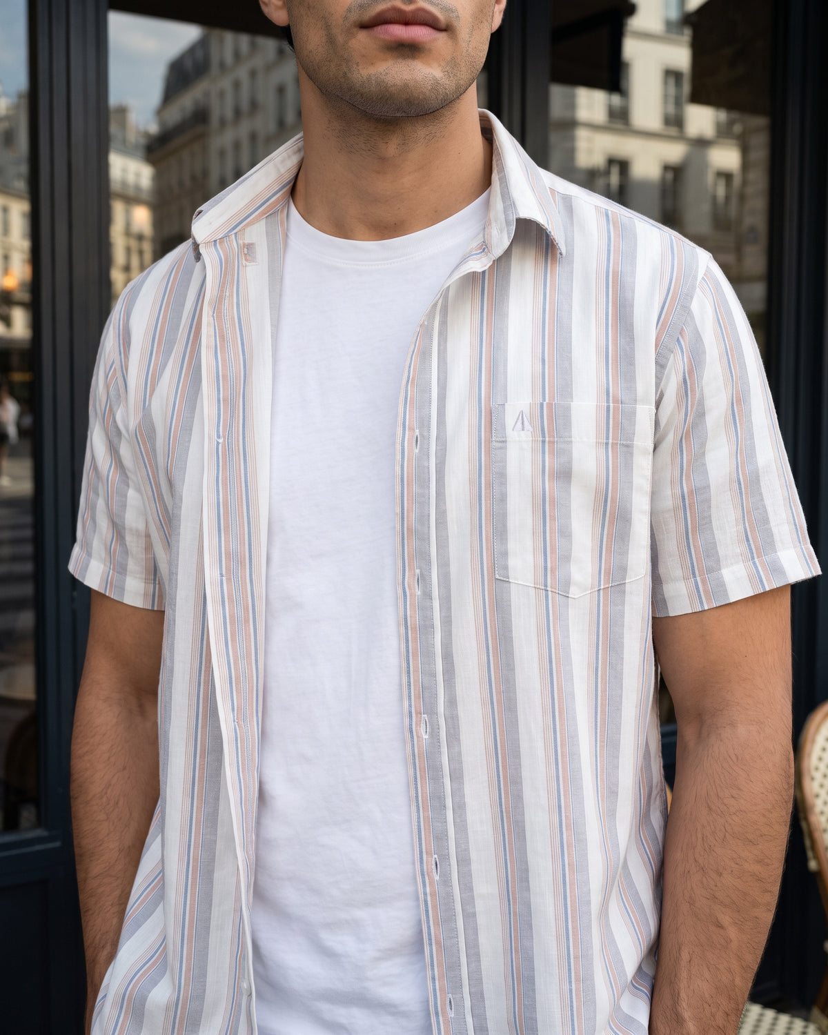 Heritage Linen Button-Down Shirt - Alpine White