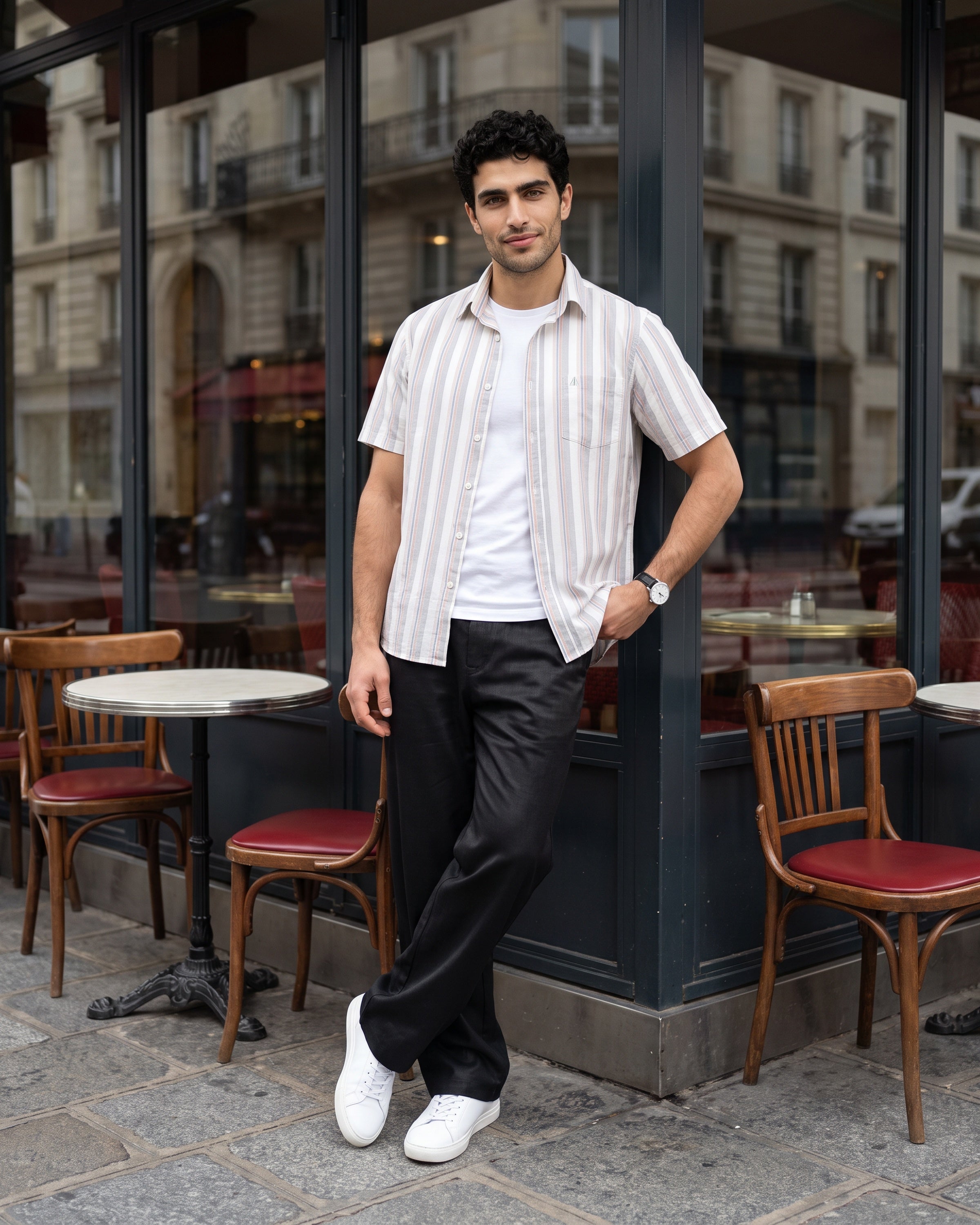 Heritage Linen Button-Down Shirt - Alpine White
