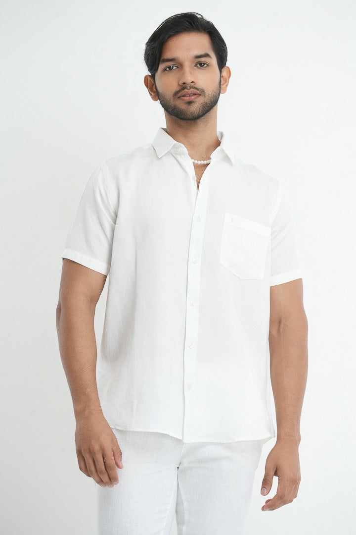 Tencil Hemp Shirt - White