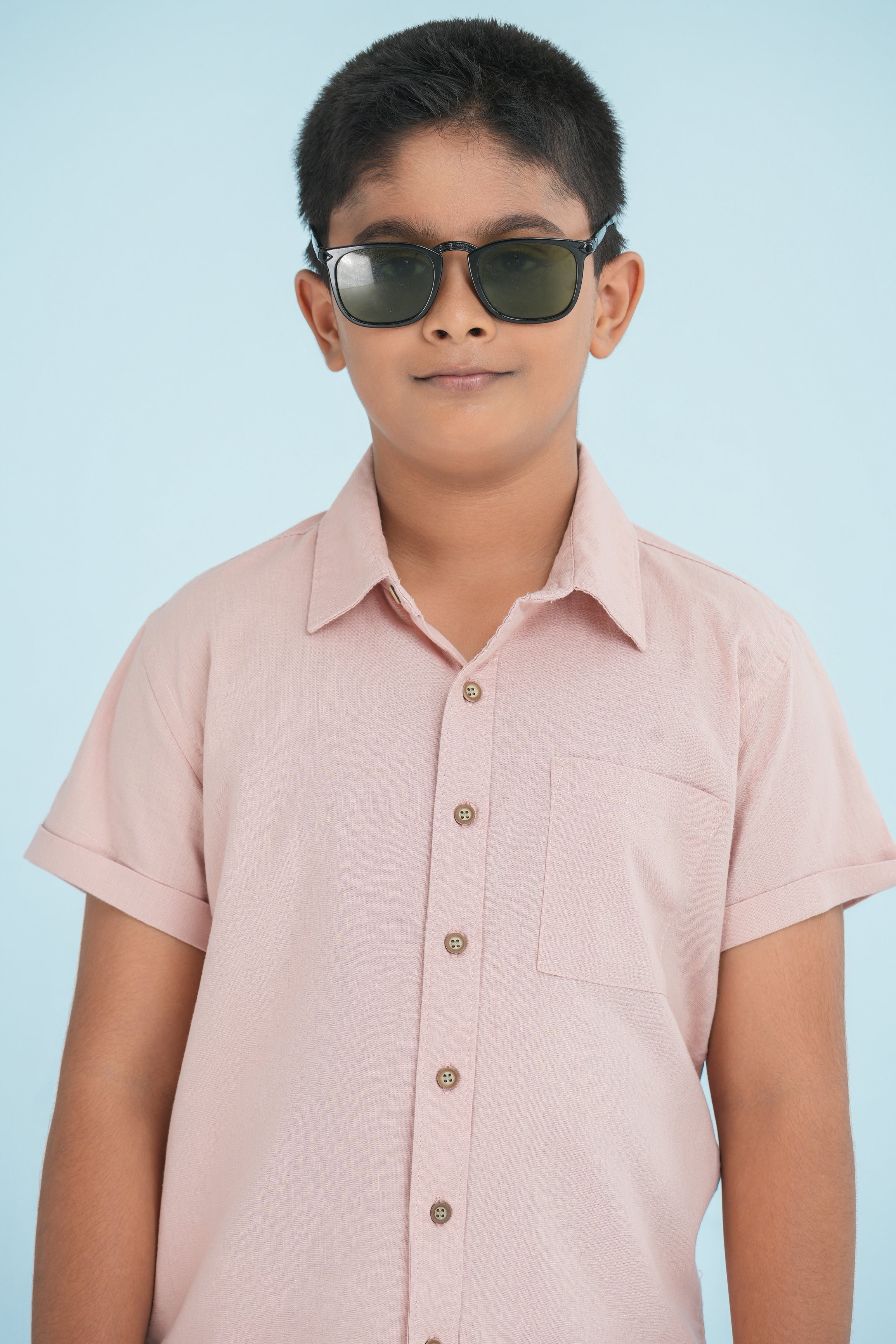 Kids' Linen Cotton Coord Set – Peach Blush | AnationZ Junior