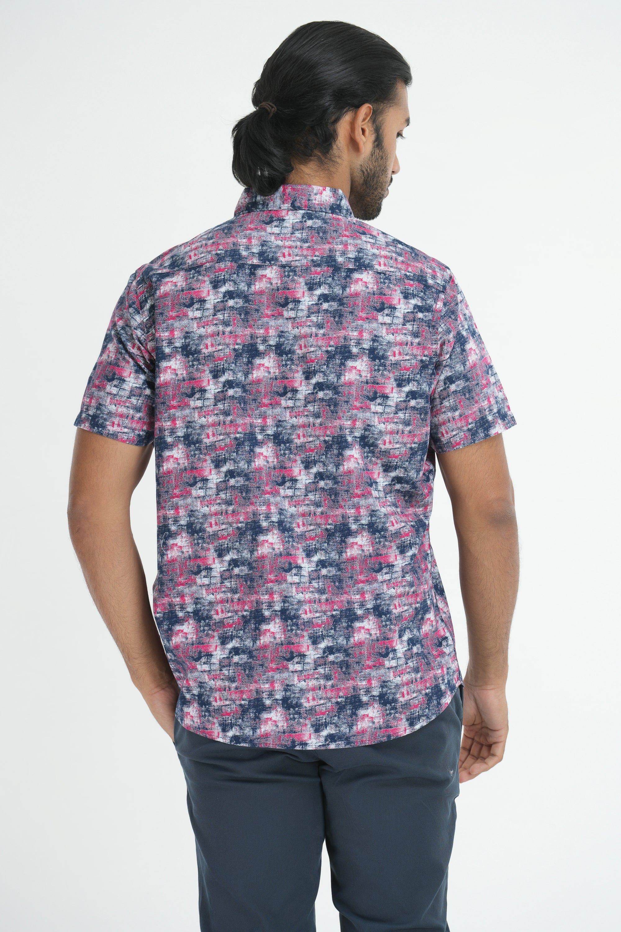 Printed Cotton Shirt - Pink