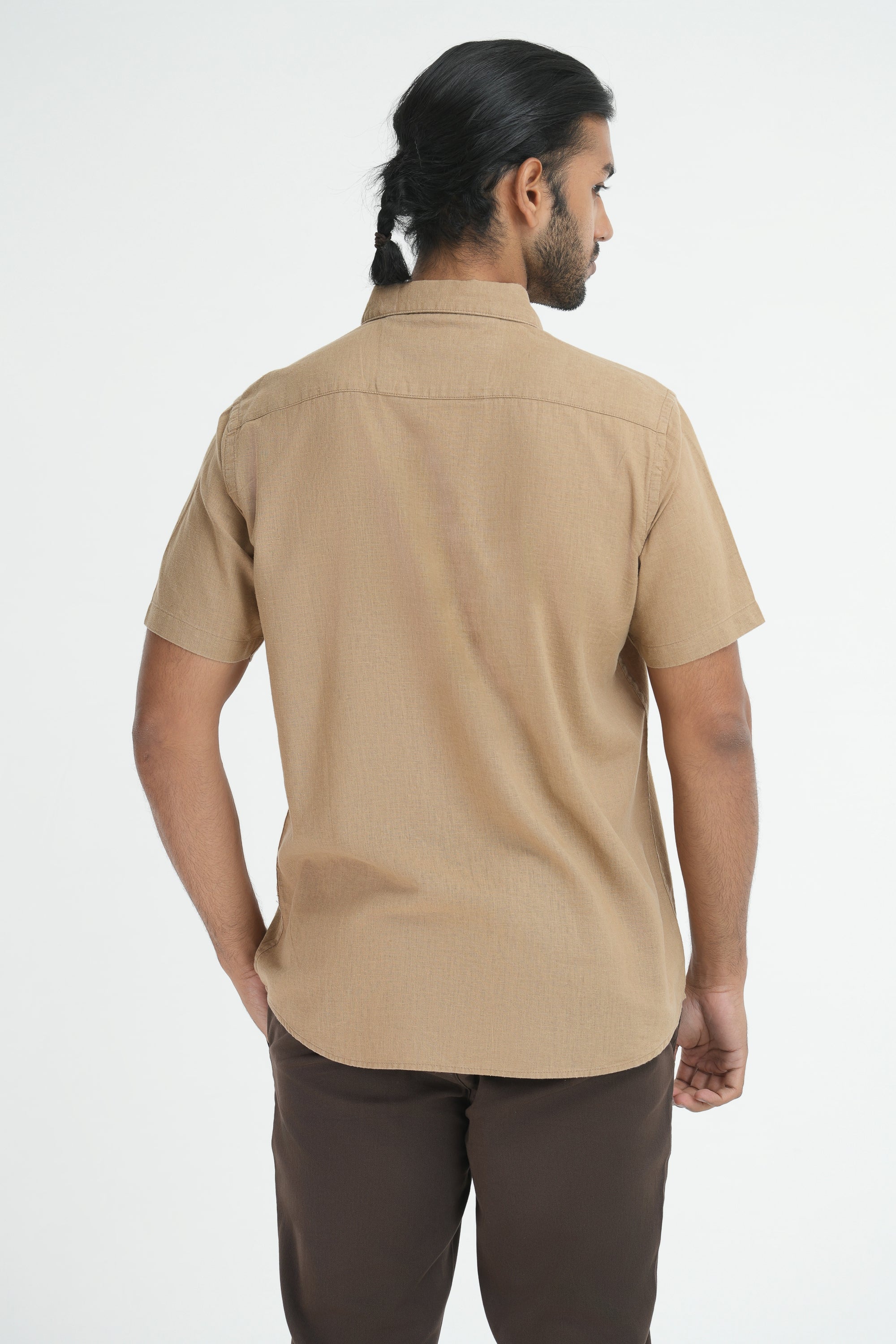 Linen Cotton Shirt - Biege