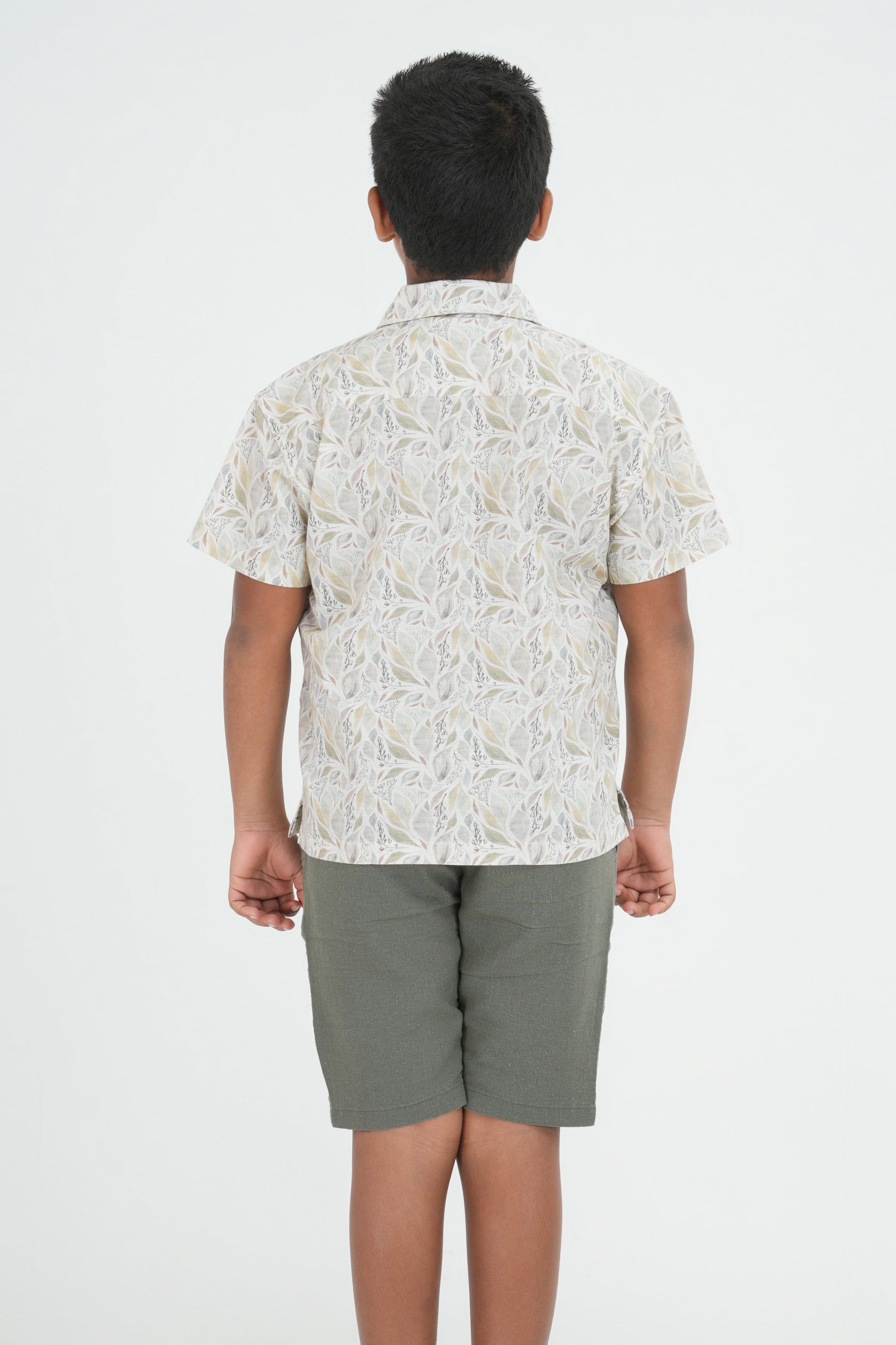 Kids’ Printed Shirt – Steel Palm | AnationZ Junior