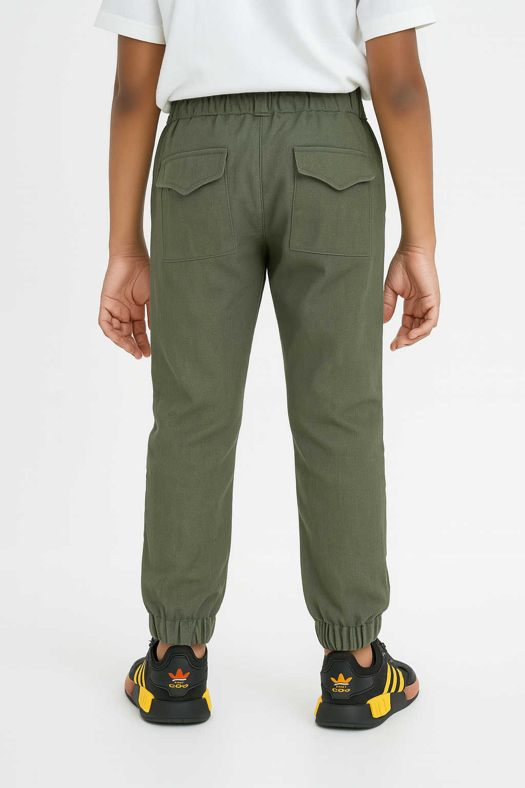 Kids' Twill Essential Jogger Pant – Olive | AnationZ Junior