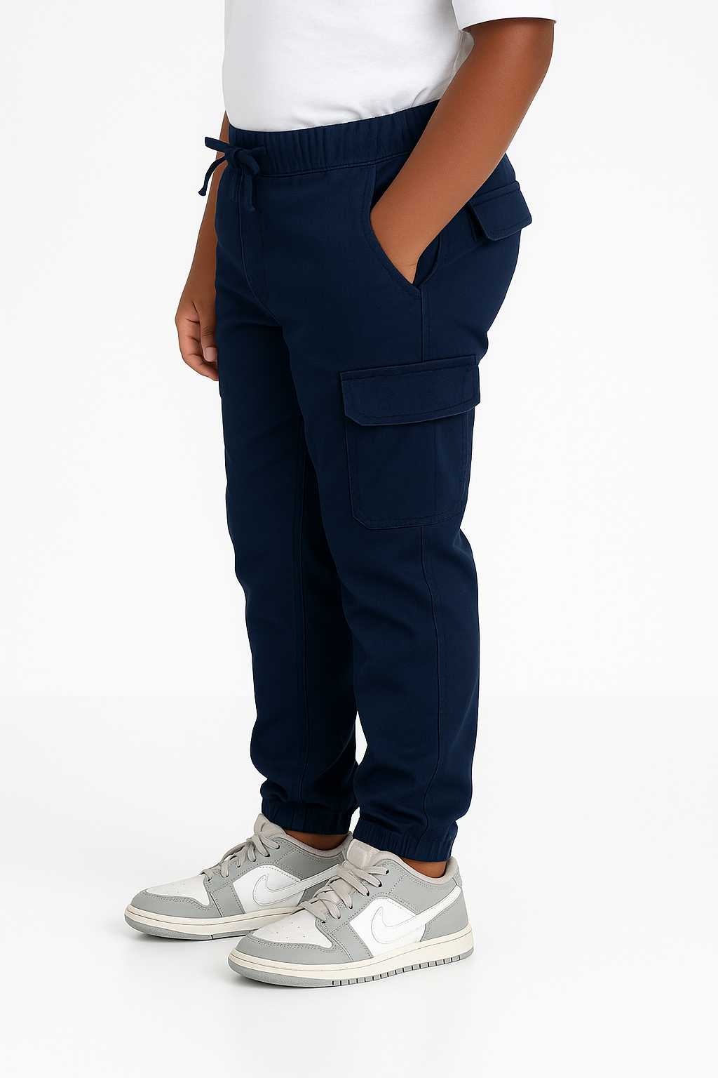 Kids' Twill Essential Jogger Pant – Dark Blue | AnationZ Junior