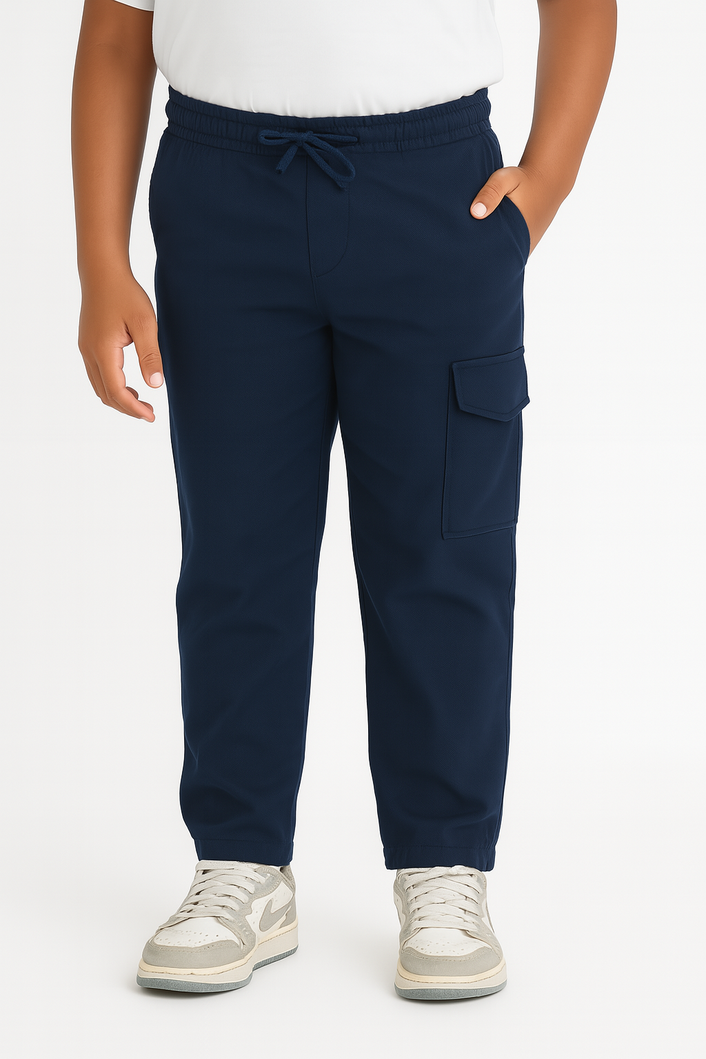 Kids' Twill Essential Jogger Pant – Dark Blue | AnationZ Junior