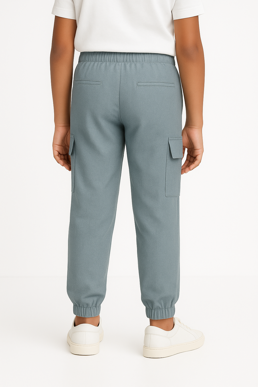 Kids' Linen Cotton Regular Pant – Grey | AnationZ Junior