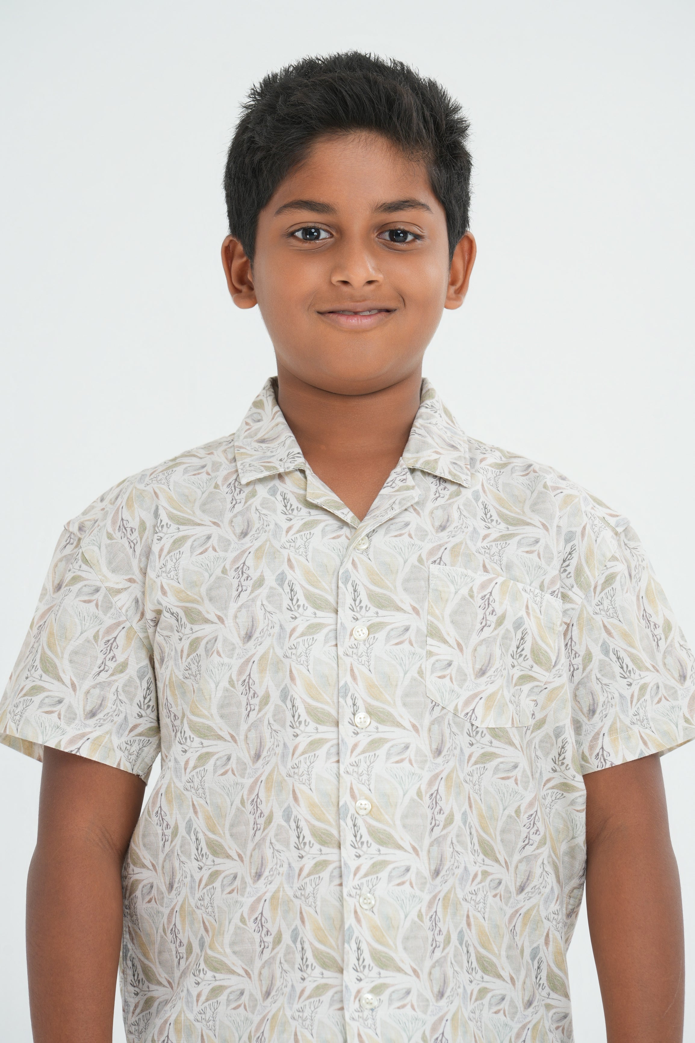 Kids’ Printed Shirt – Steel Palm | AnationZ Junior