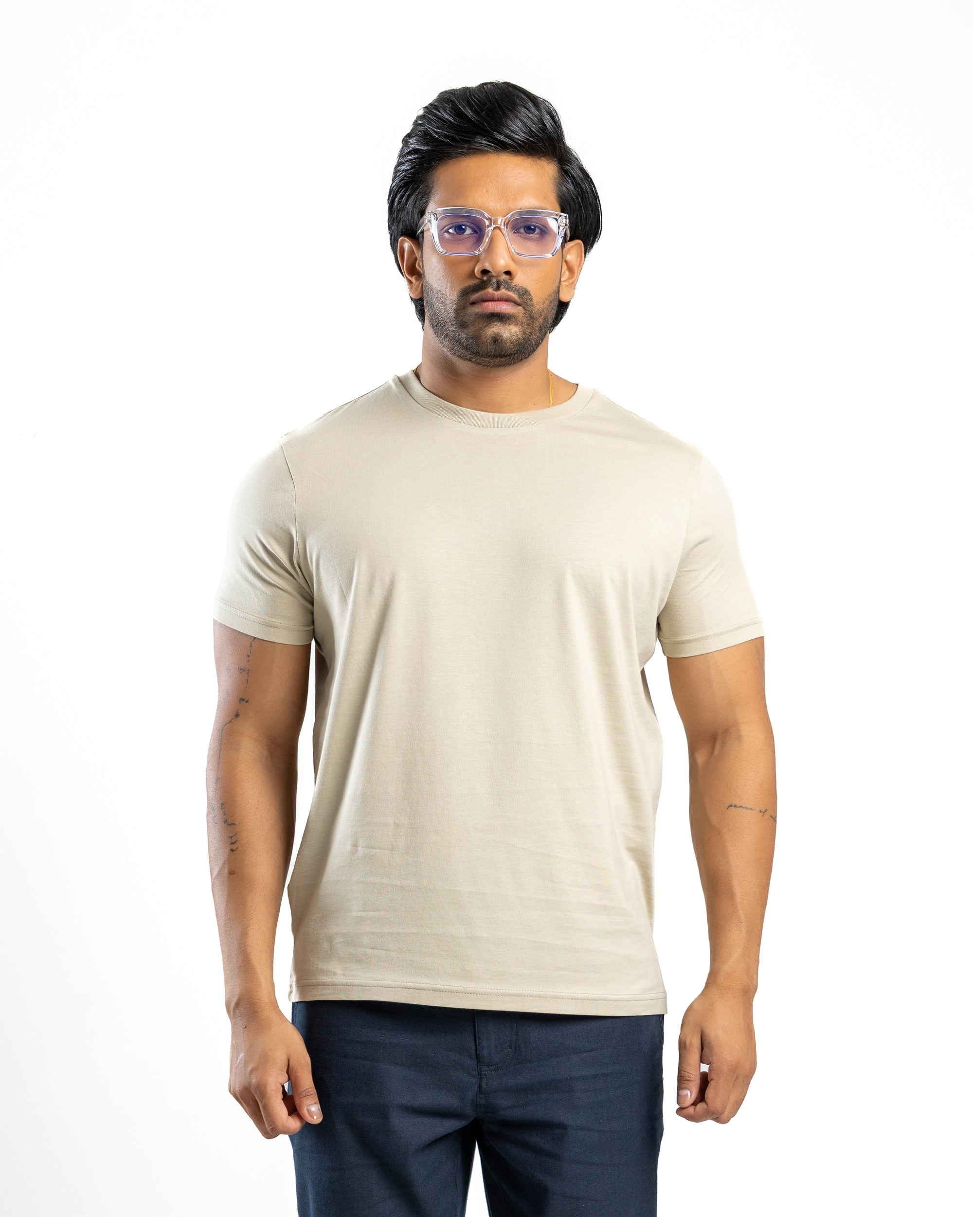 Supima 100% Cotton Regular T-Shirt Ivory Sand