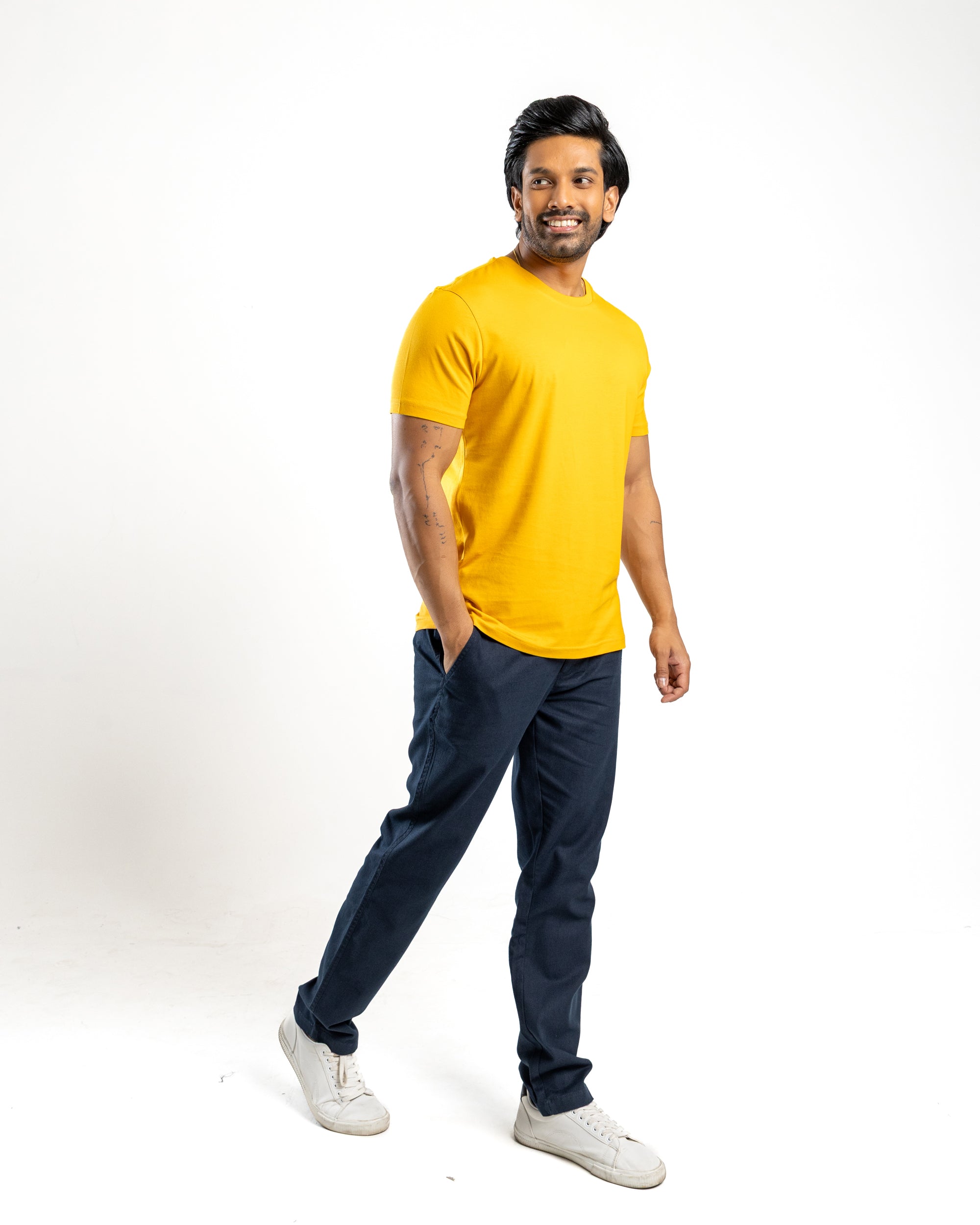 AnationZ Supima Cotton Tee - Mustard Sri Lanka
