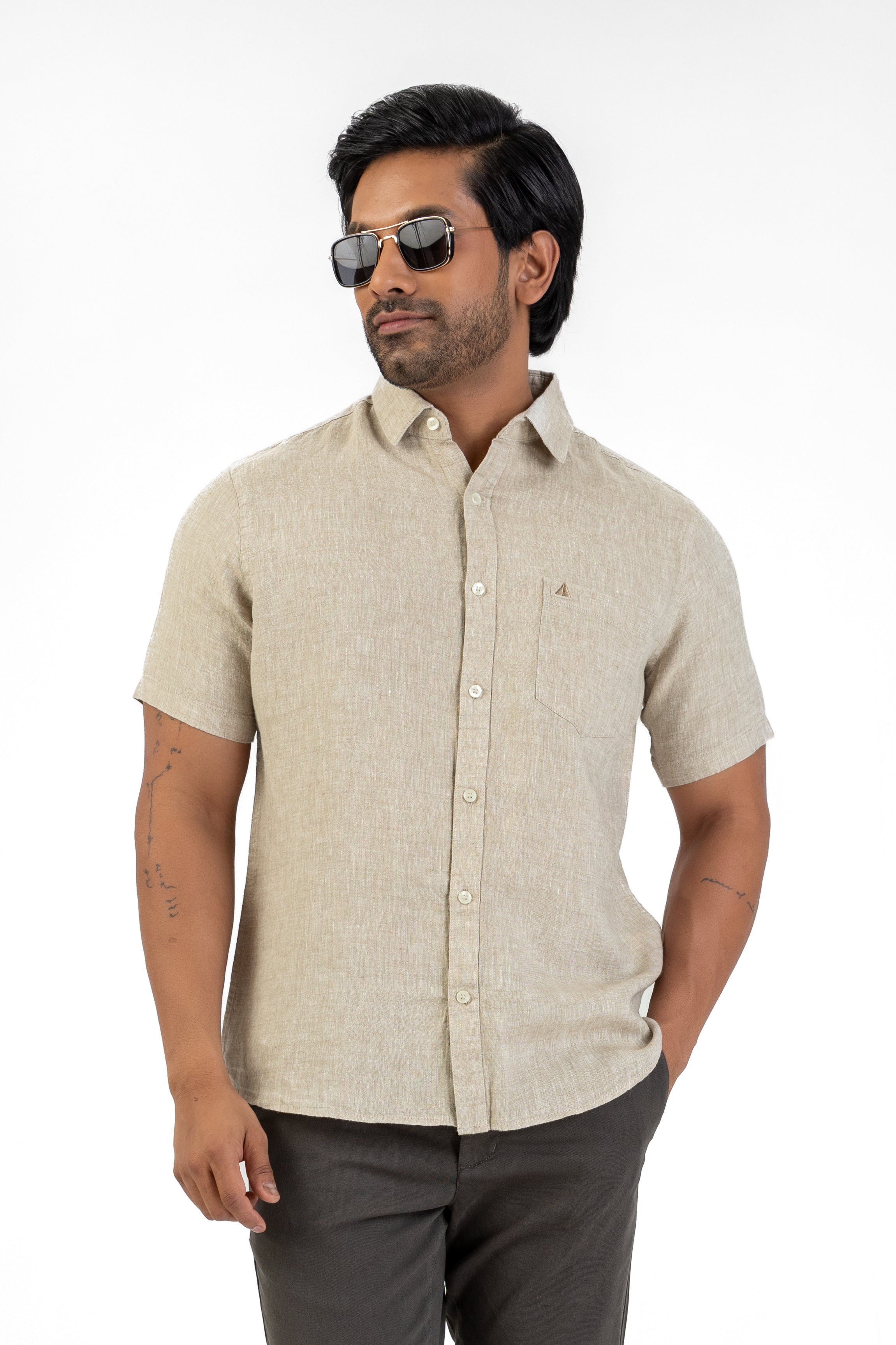 AnationZ Luxe Linen Short Sleeve Shirt -  Sri Lanka
