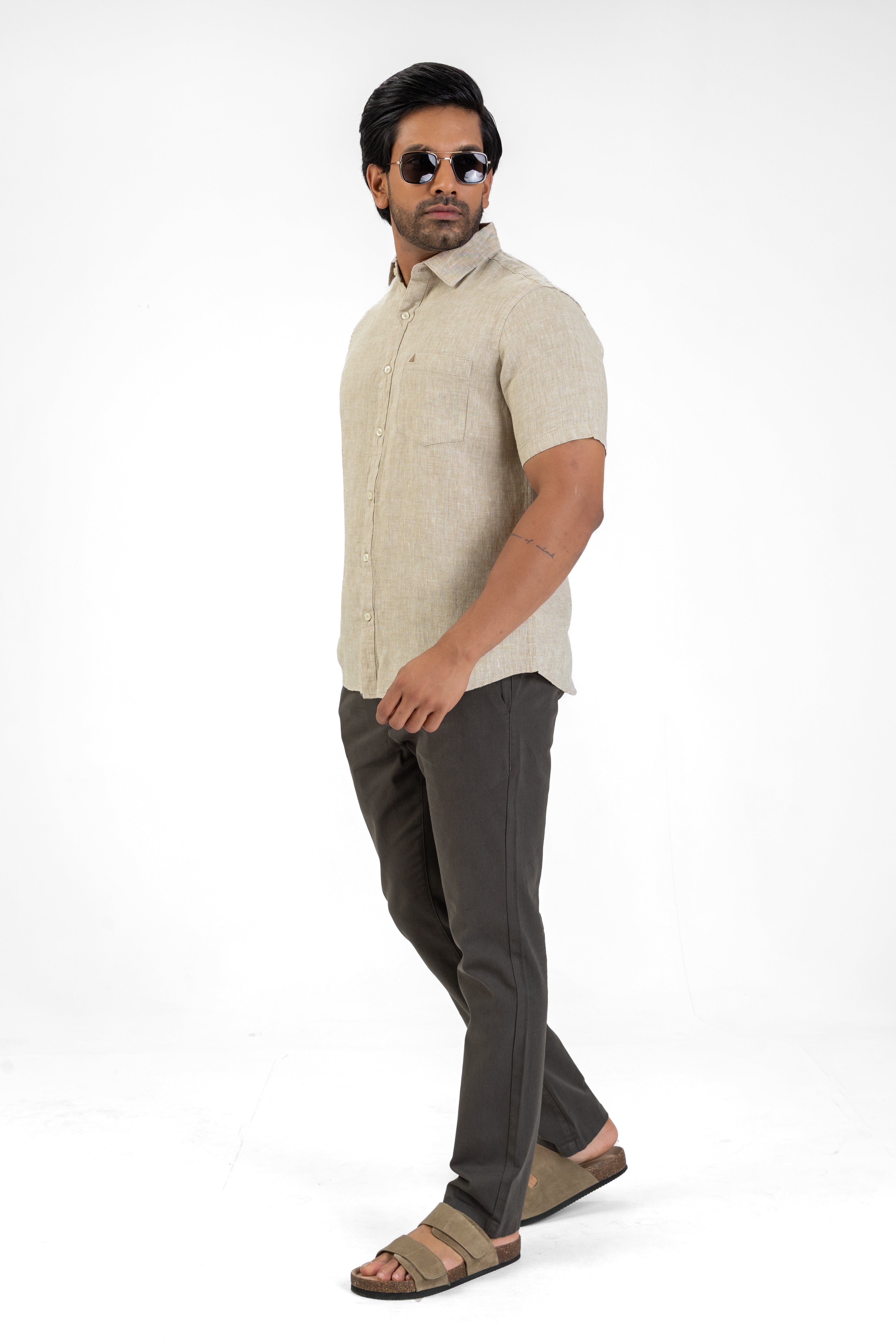 AnationZ Luxe Linen Short Sleeve Shirt -  Sri Lanka
