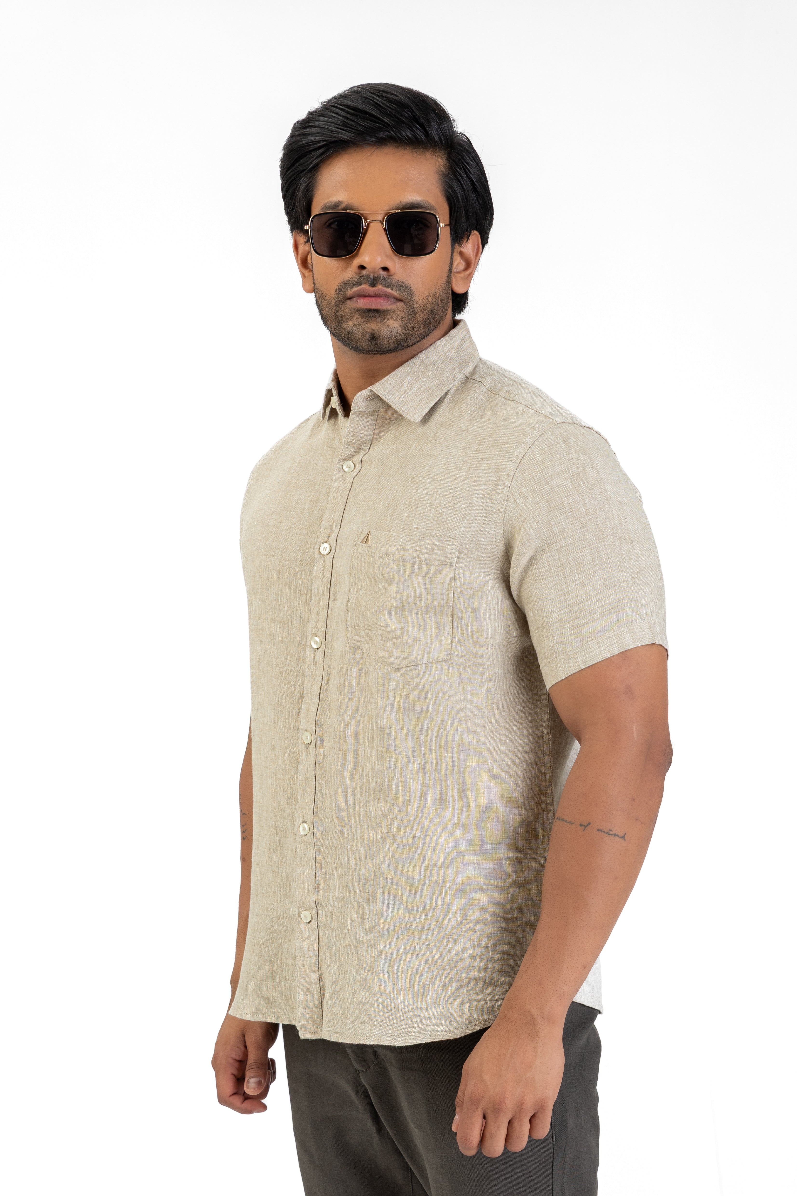 AnationZ Luxe Linen Short Sleeve Shirt -  Sri Lanka

