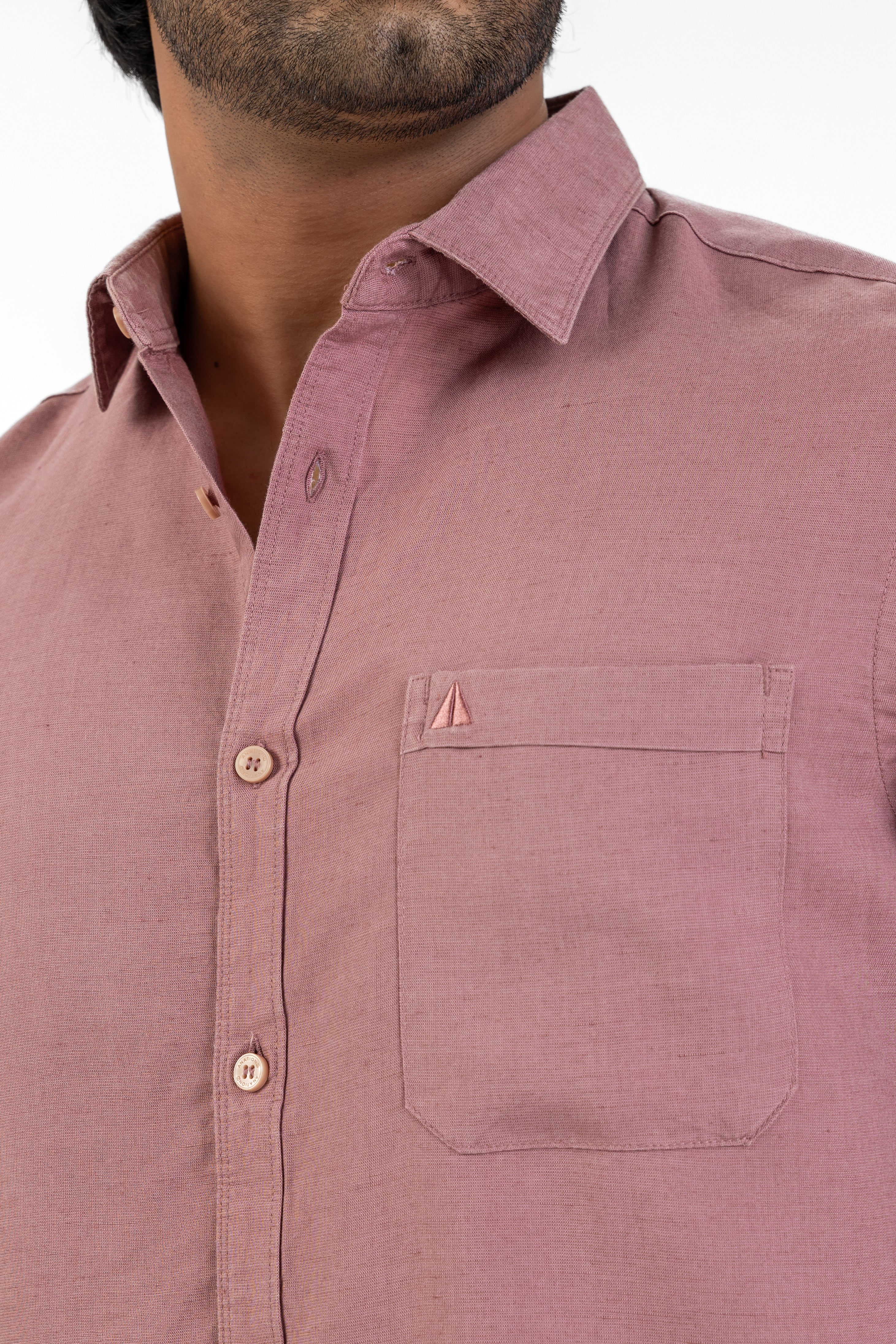 Excel Linen Short Sleeve Shirt – Purple