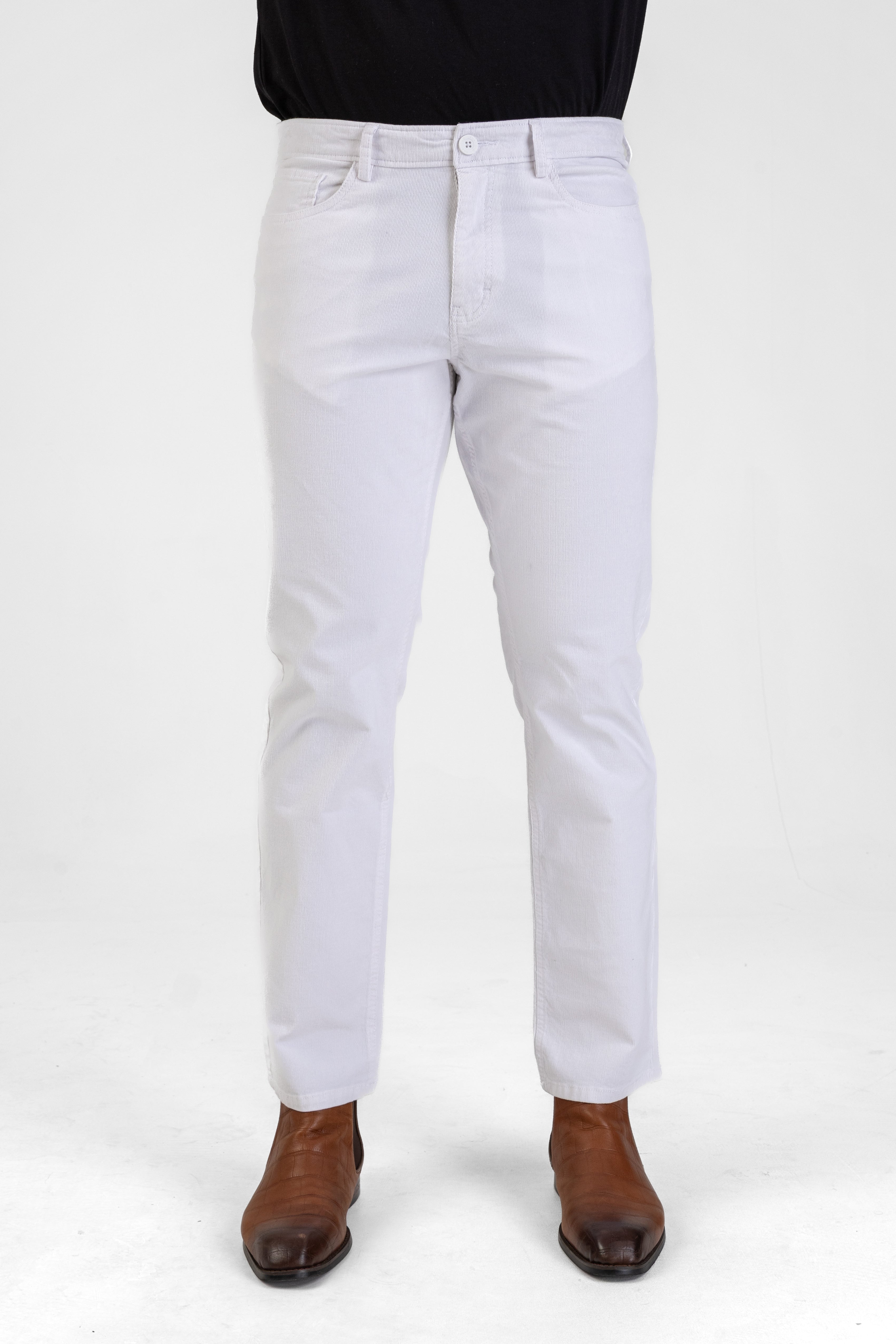Essential Corduroy Pant – White