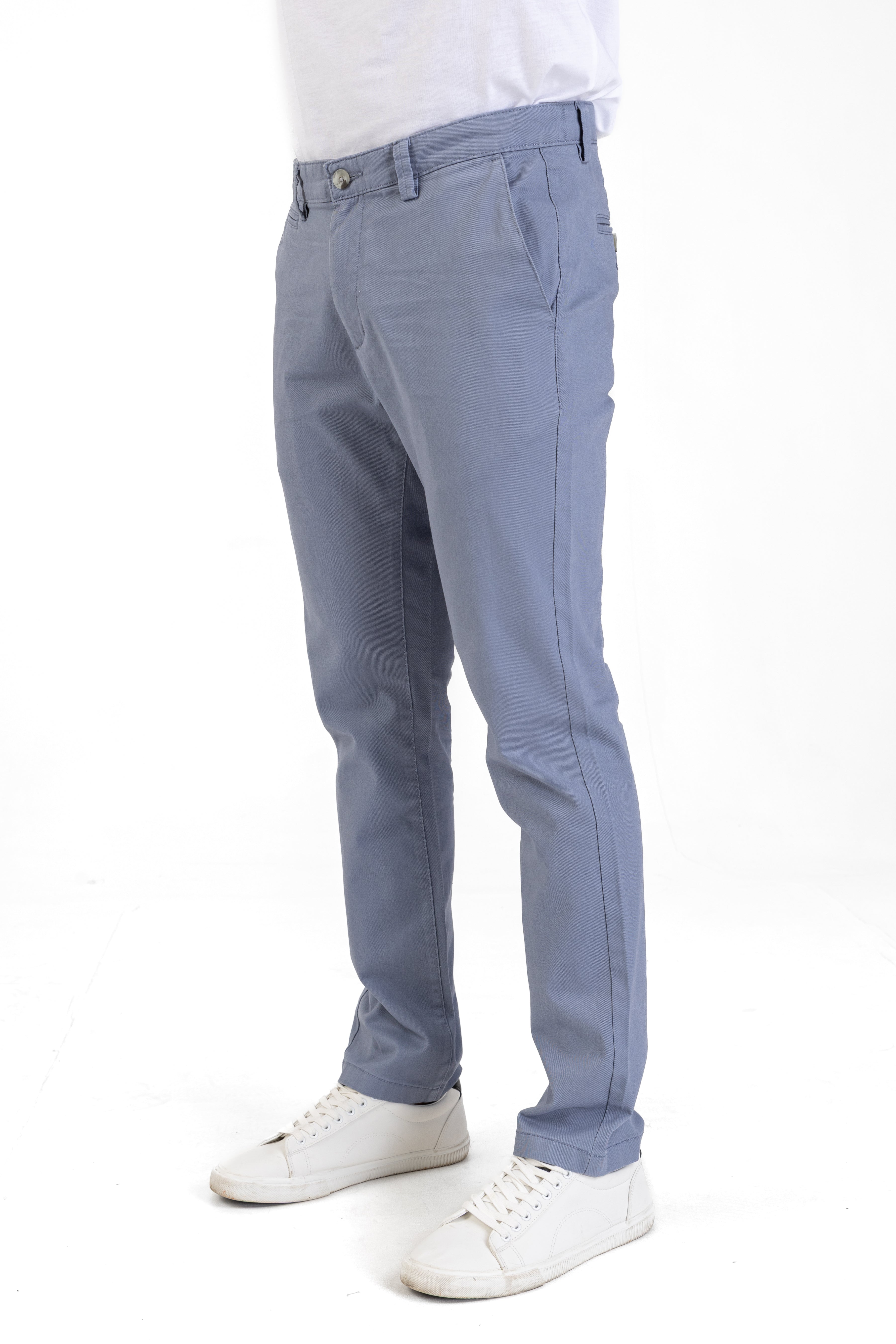 Essential Slim Fit Pant – Steel Blue