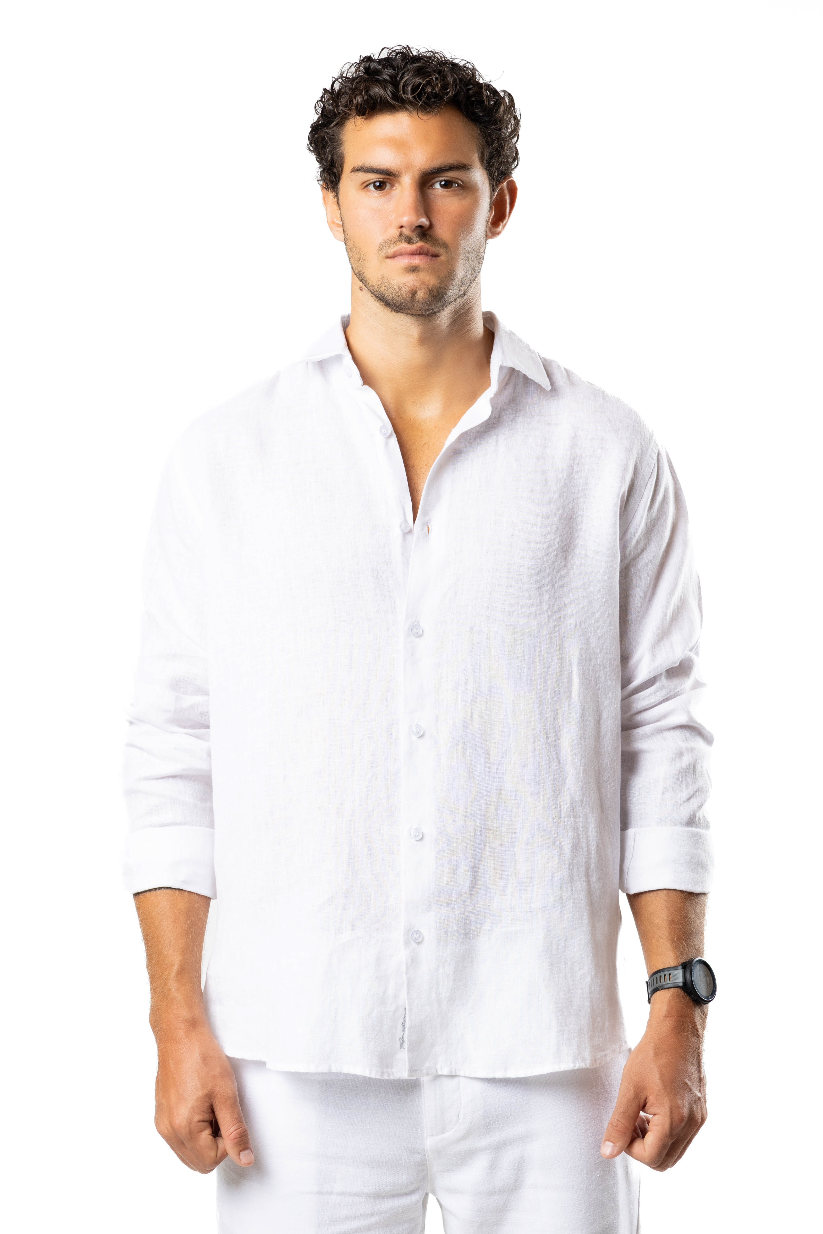 The Luxe Linen Shirt – Pure White